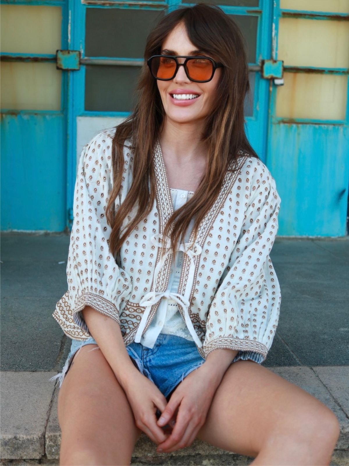 Hazel Cropped Puff Sleeved Jacket