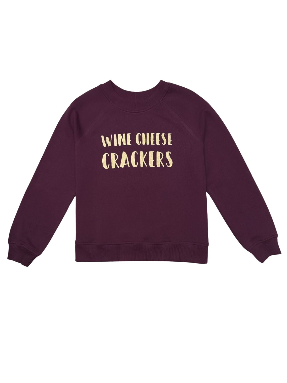 Wine Cheese Crackers Festive Sweatshirt