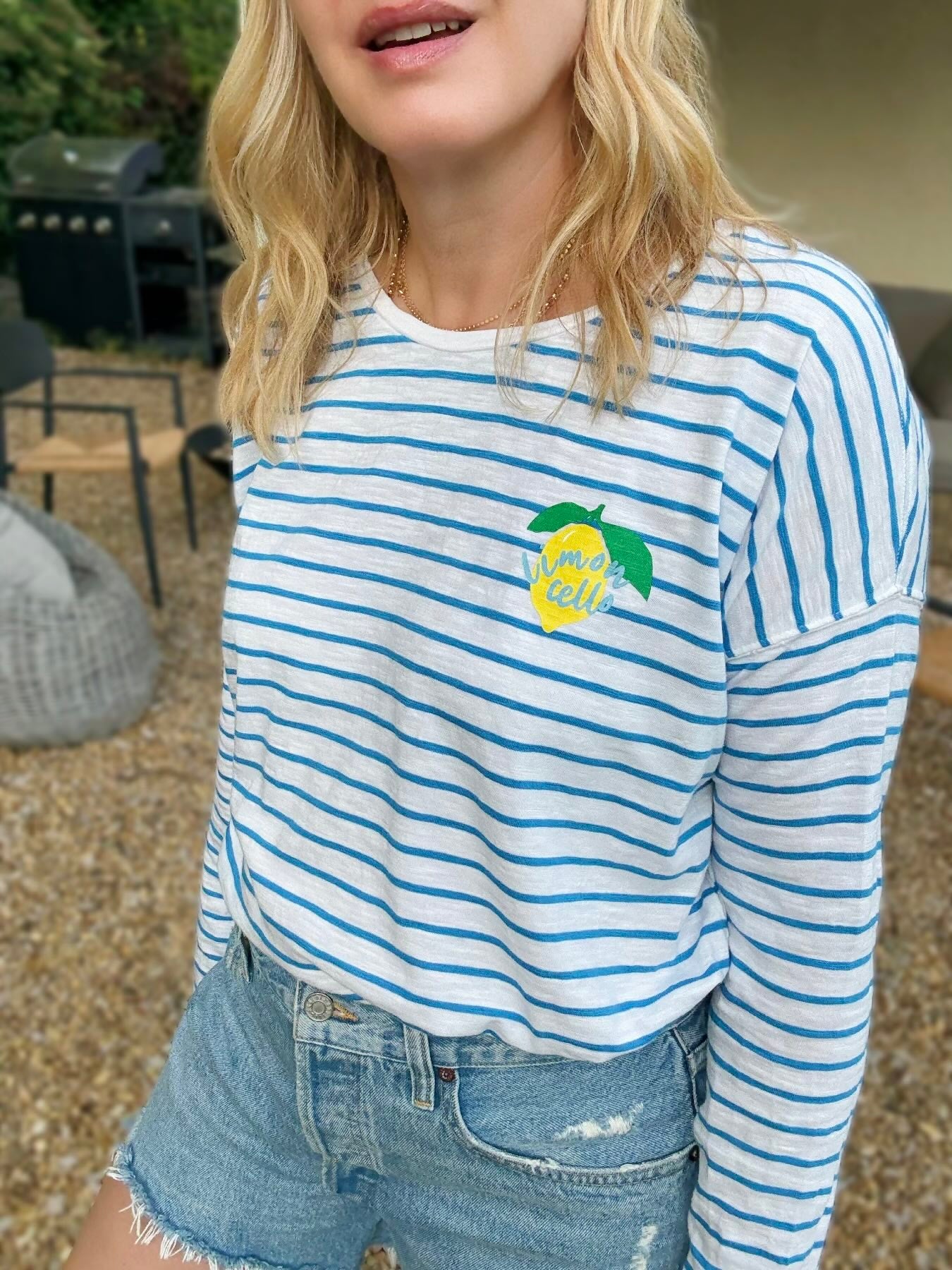 Limoncello Striped Long Sleeve Tee