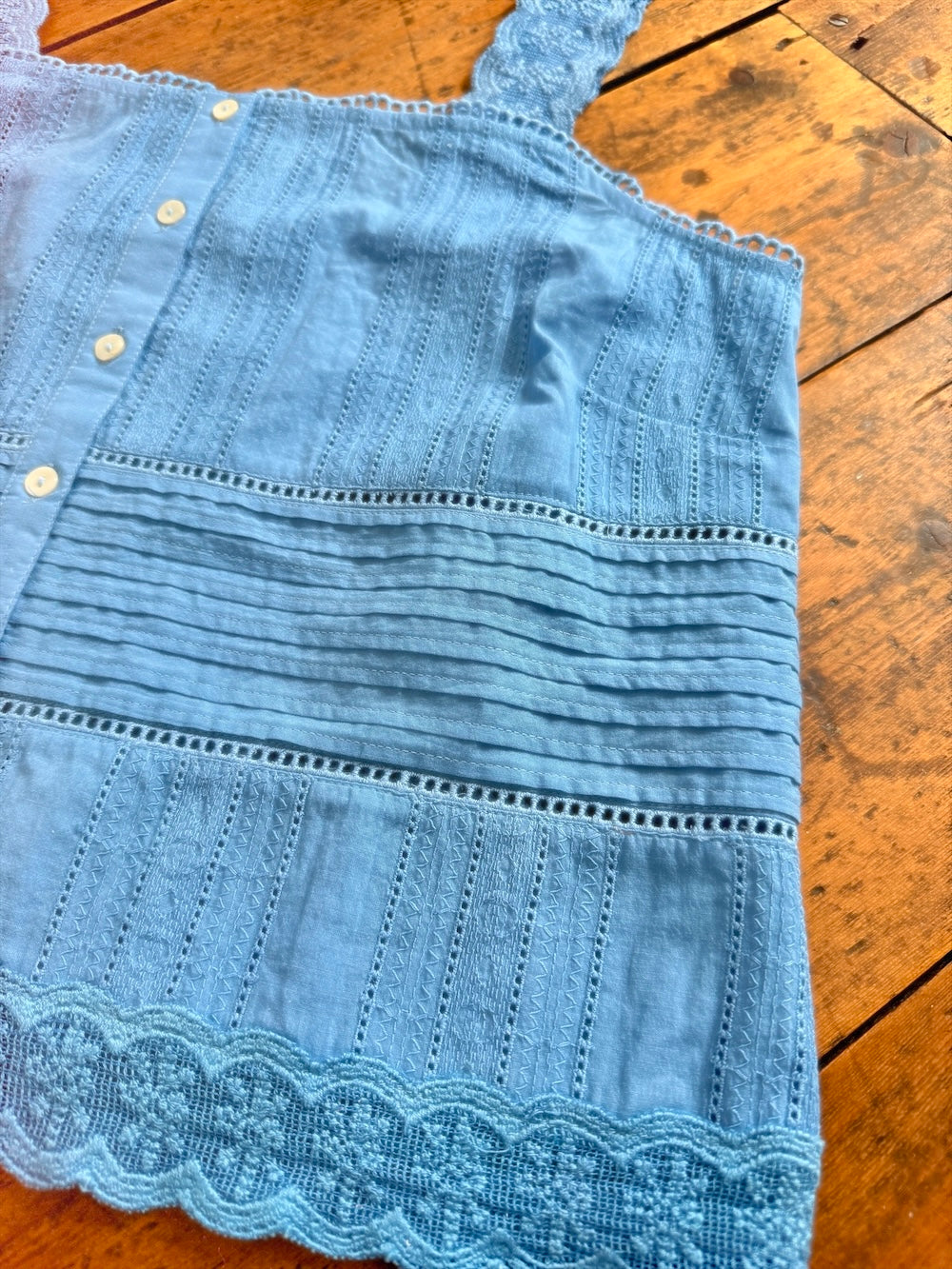 Wren Lace Camisole Top Blue