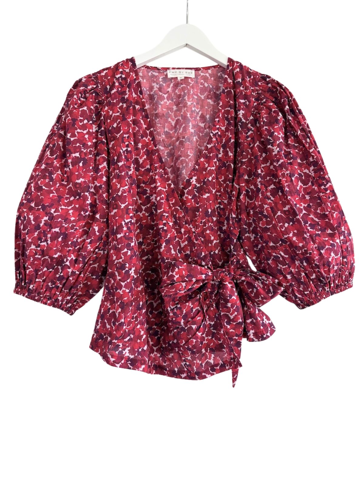 Cara Wrap Blouse Pascale Painted Petals