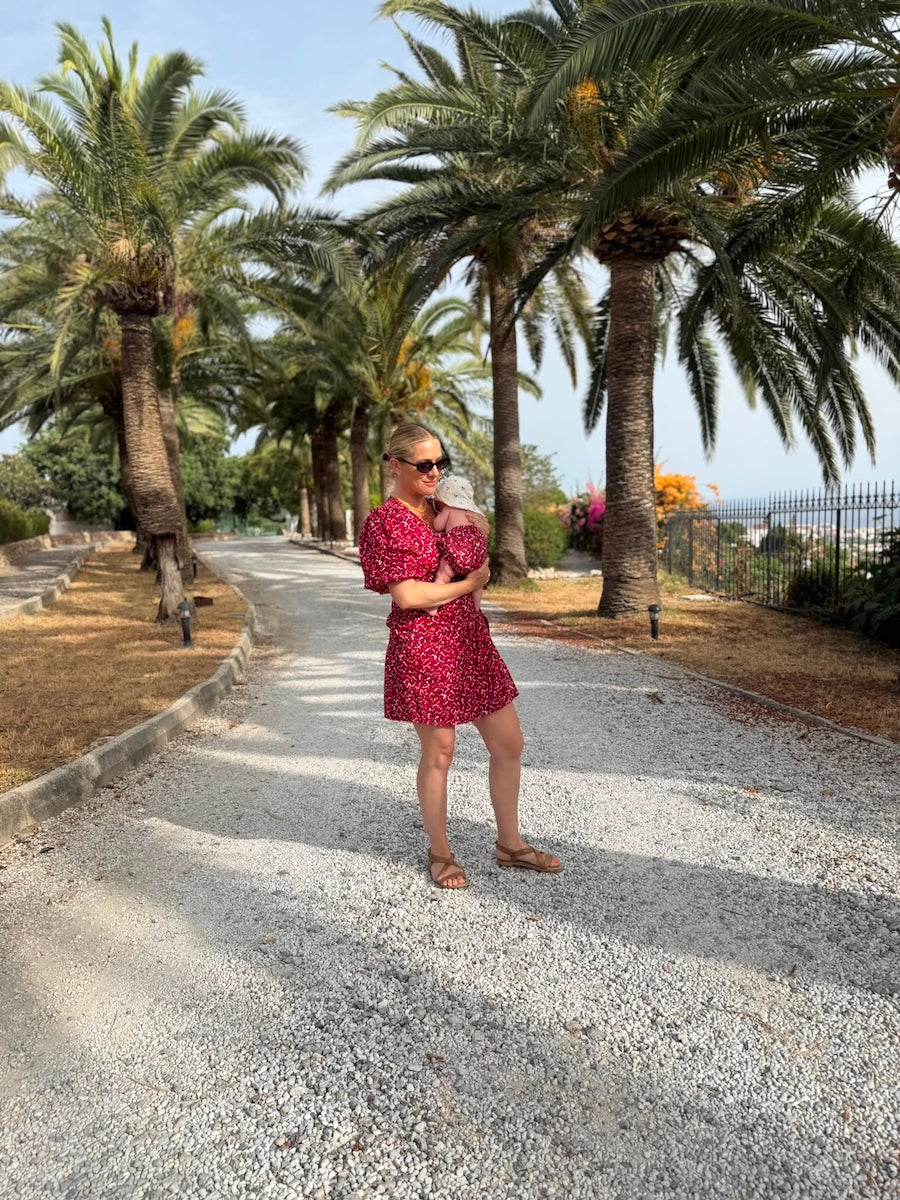 Alice Short Wrap Dress Pascale Painted Petals