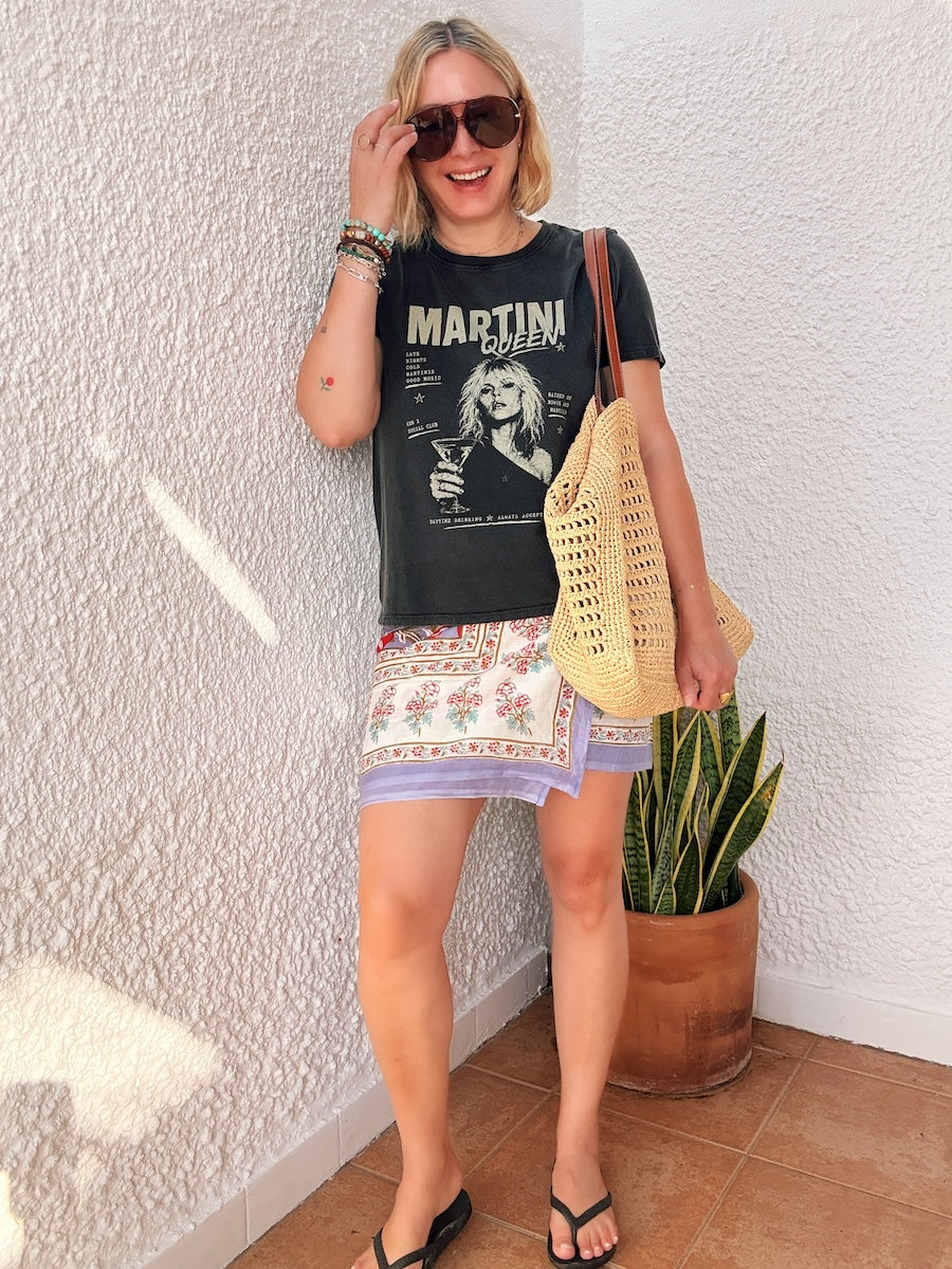 Martini Queen Stone Wash Tee
