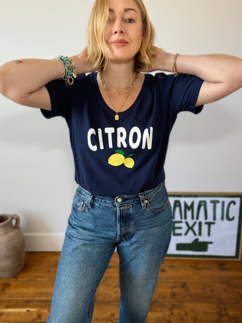 Citron Tee Navy