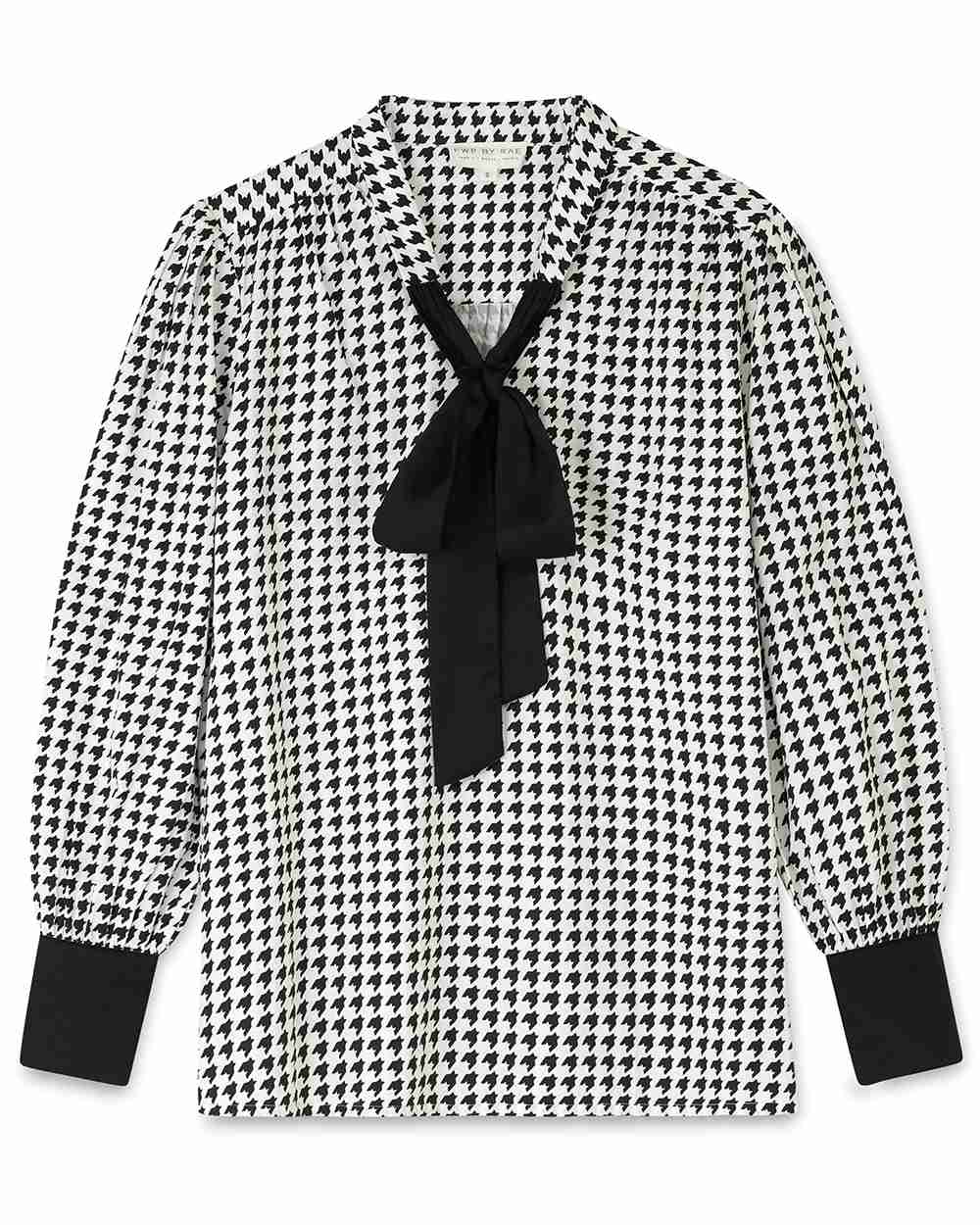 Blair dog tooth pussy blow blouse | fwp by rae