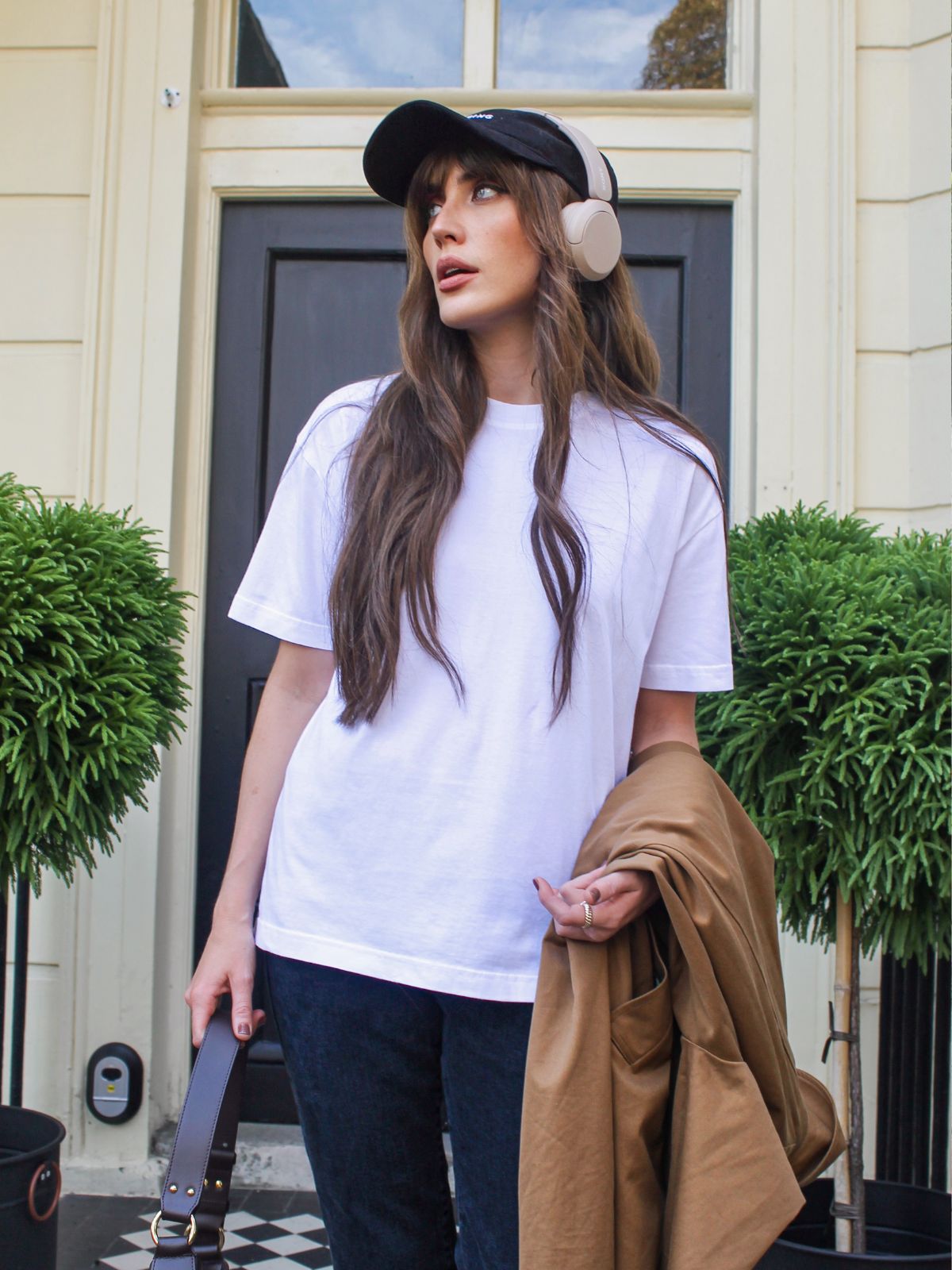 Erin Boxy White Organic Cotton T-Shirt