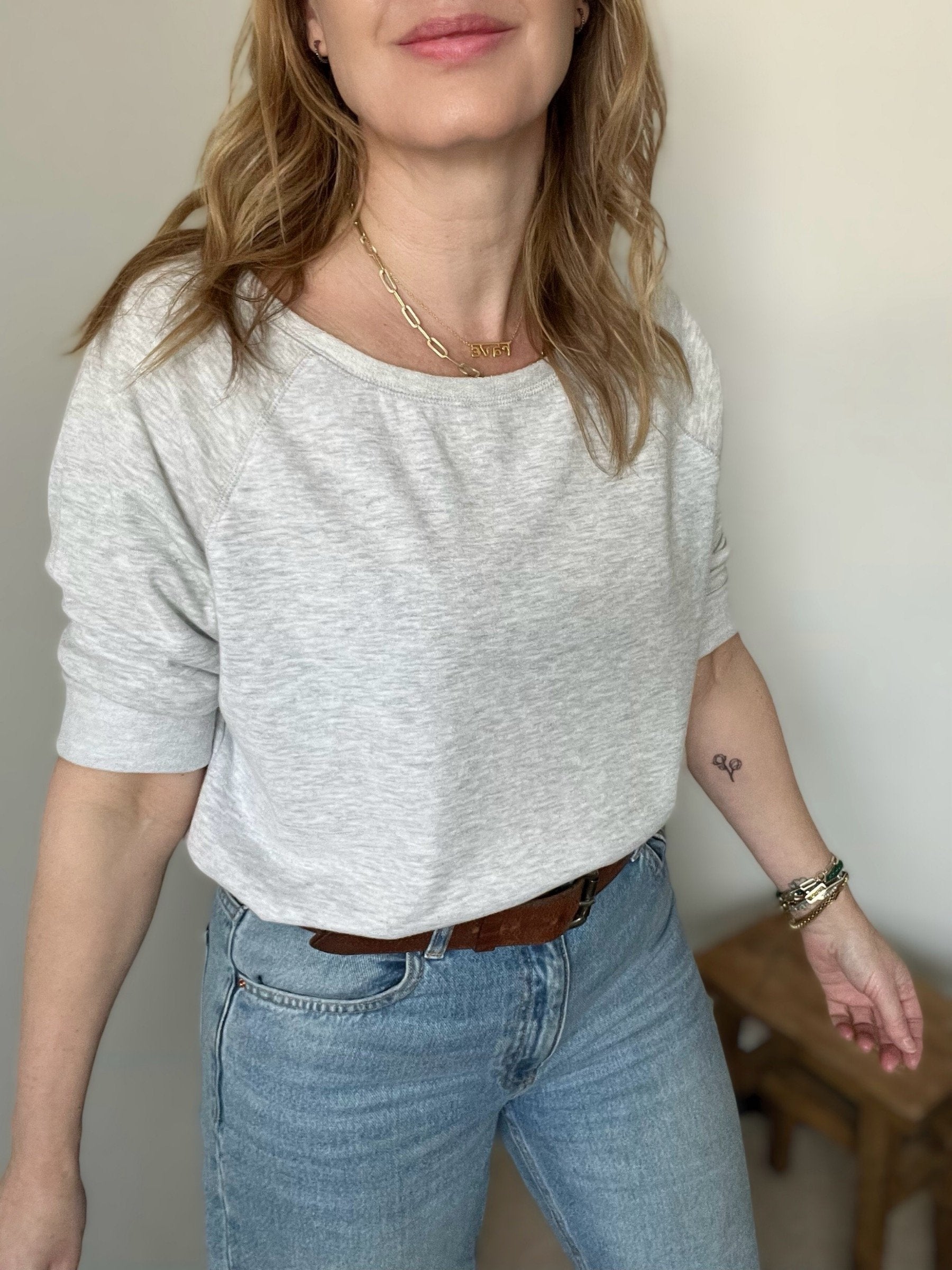 Alix short sleeve raglan sweatshirt | fwp by rae