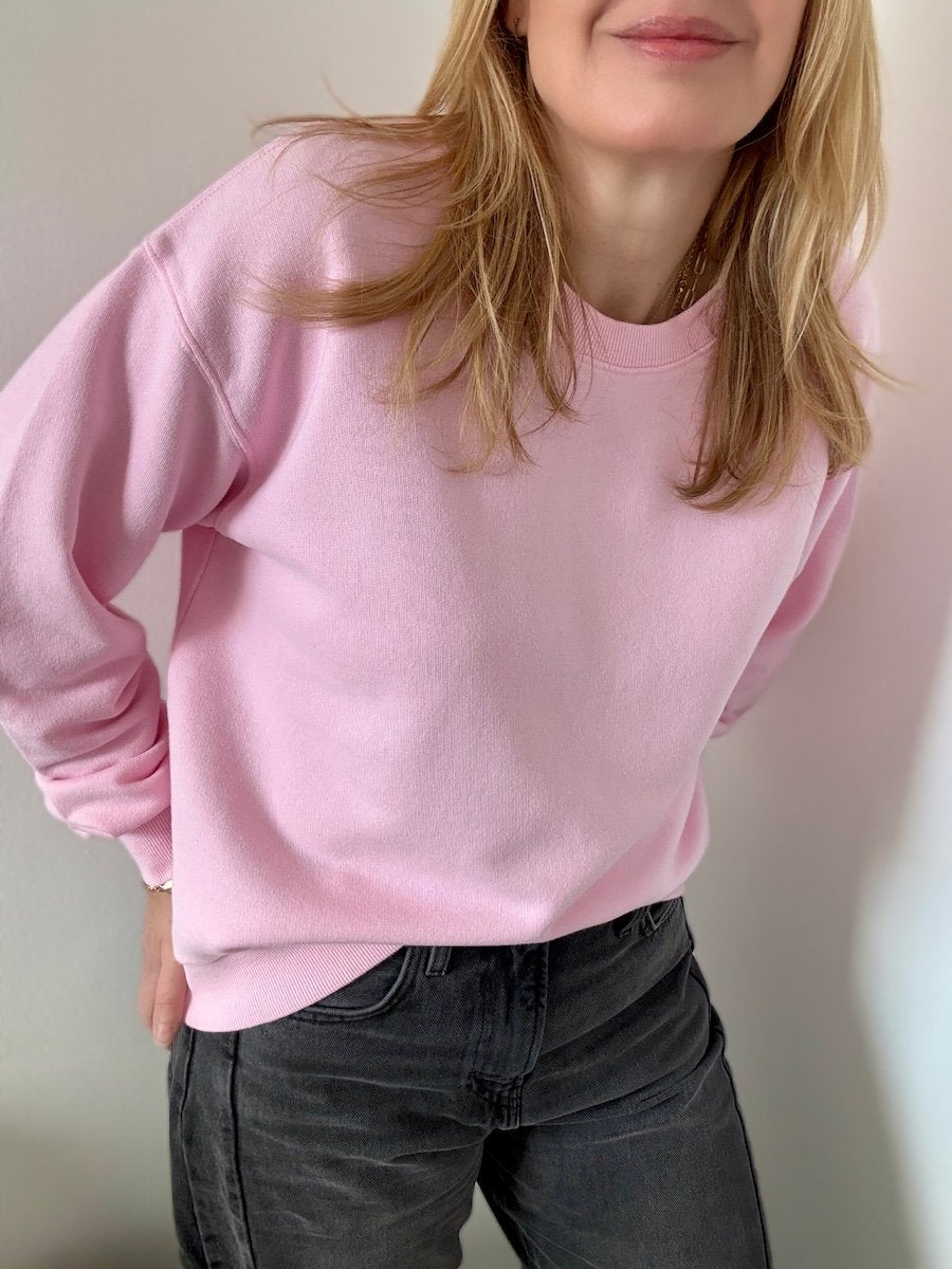 KIT organic cotton boxy sweatshirt parfait pink | fwp by rae