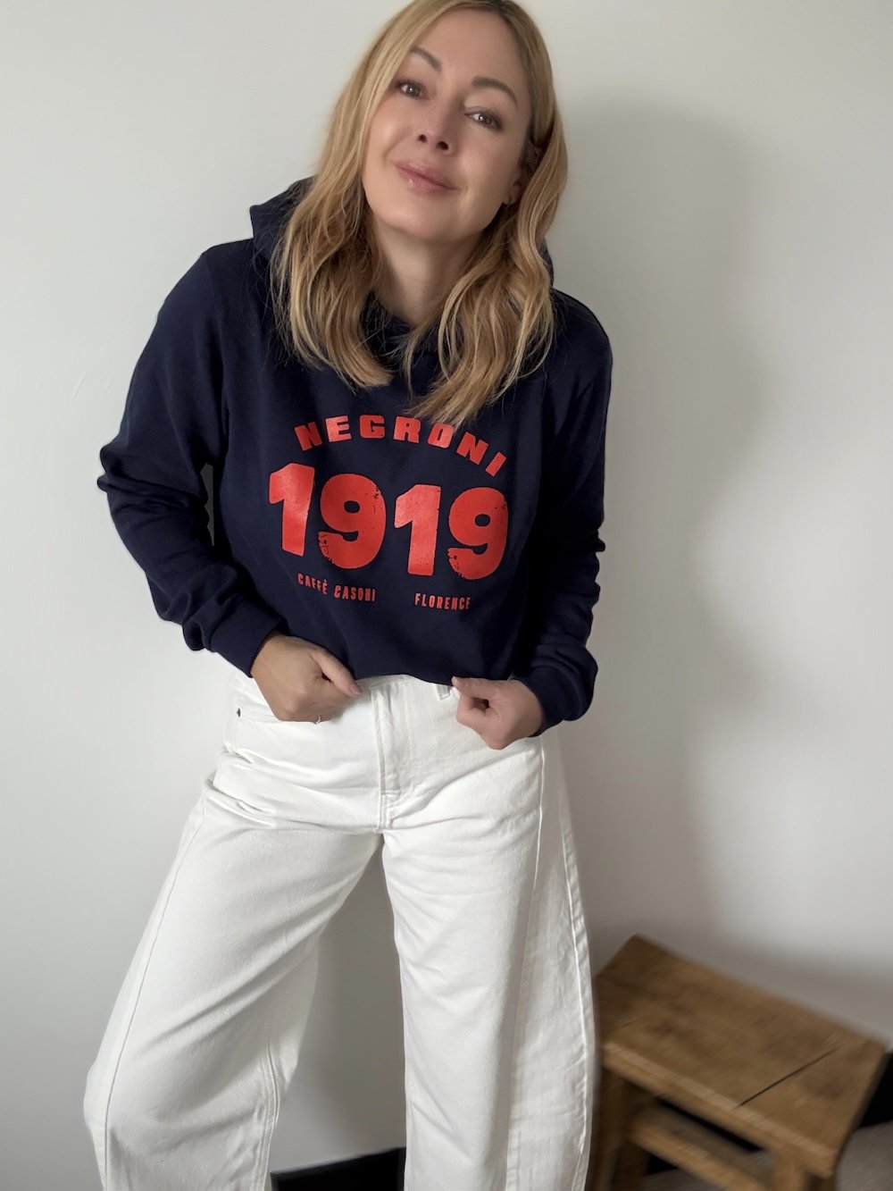 negroni fine knit hoodie navy | fwp by rae hoodie