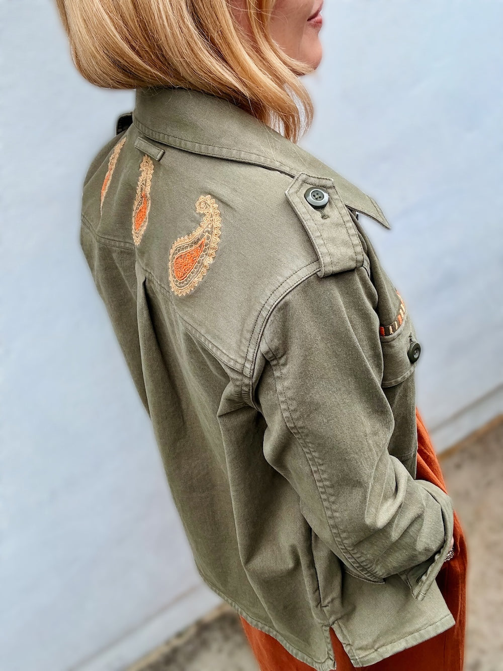Jenna Khaki Utility Jacket