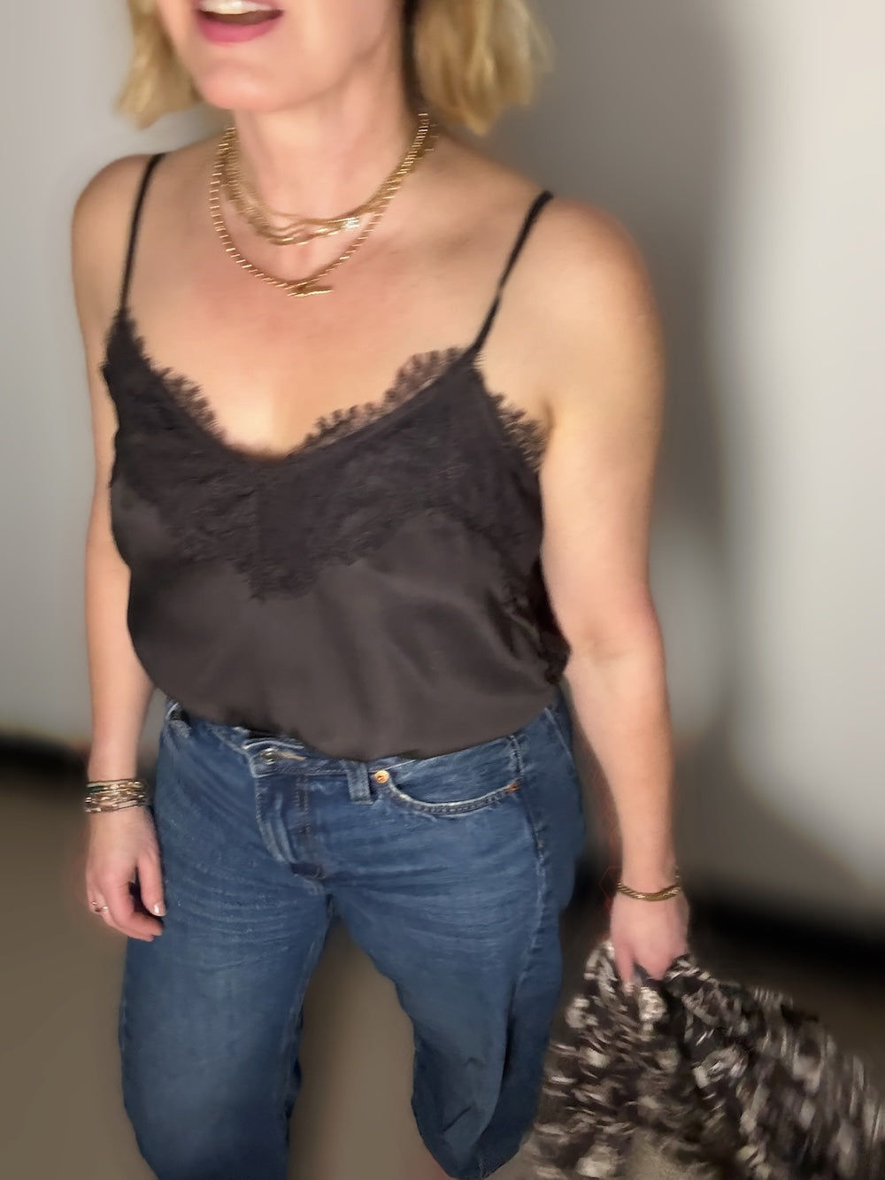 Cassie Lace Camisole Chocolate Brown