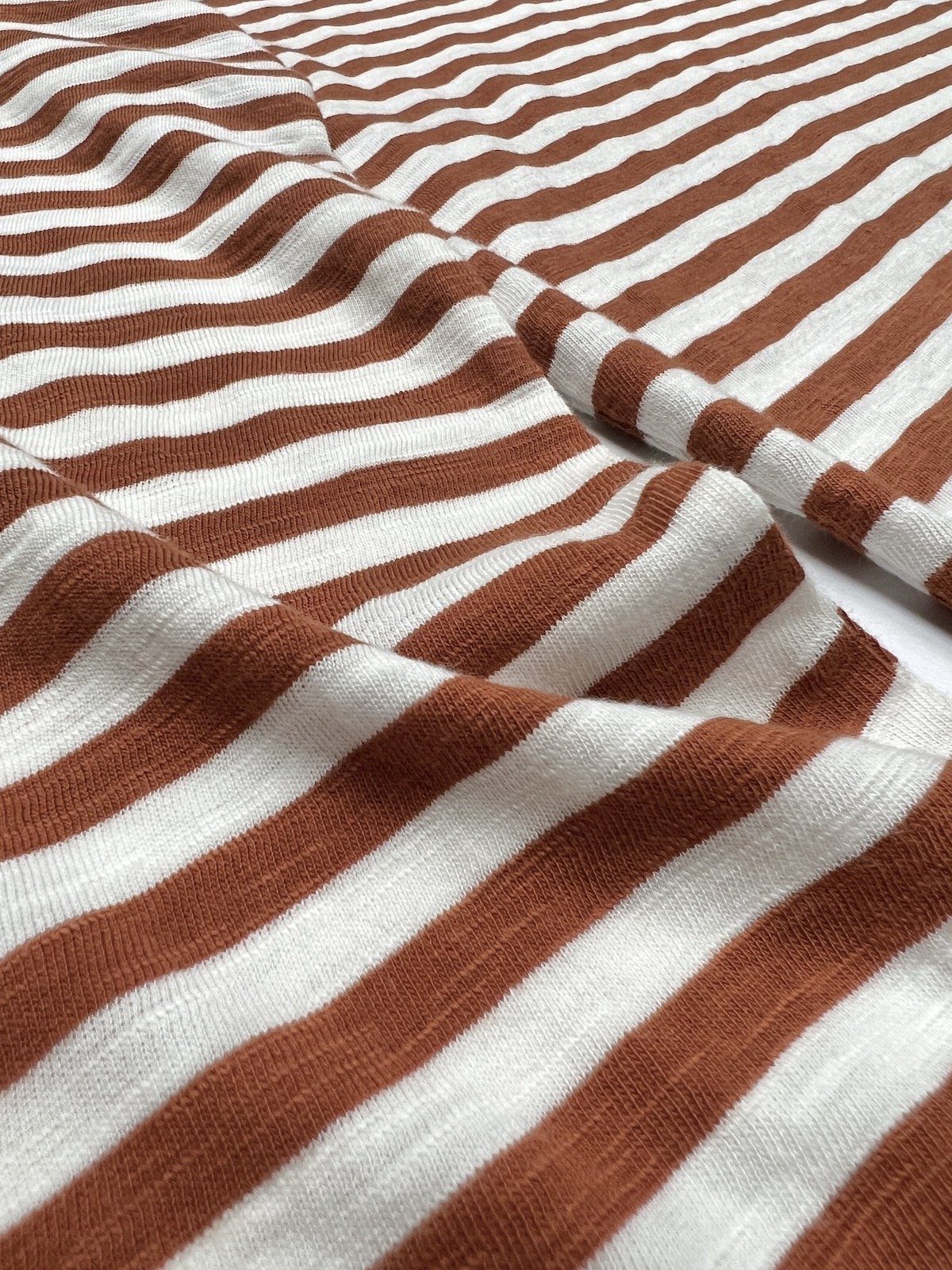 stripe long sleeve tee toffee cream | fwp by rae