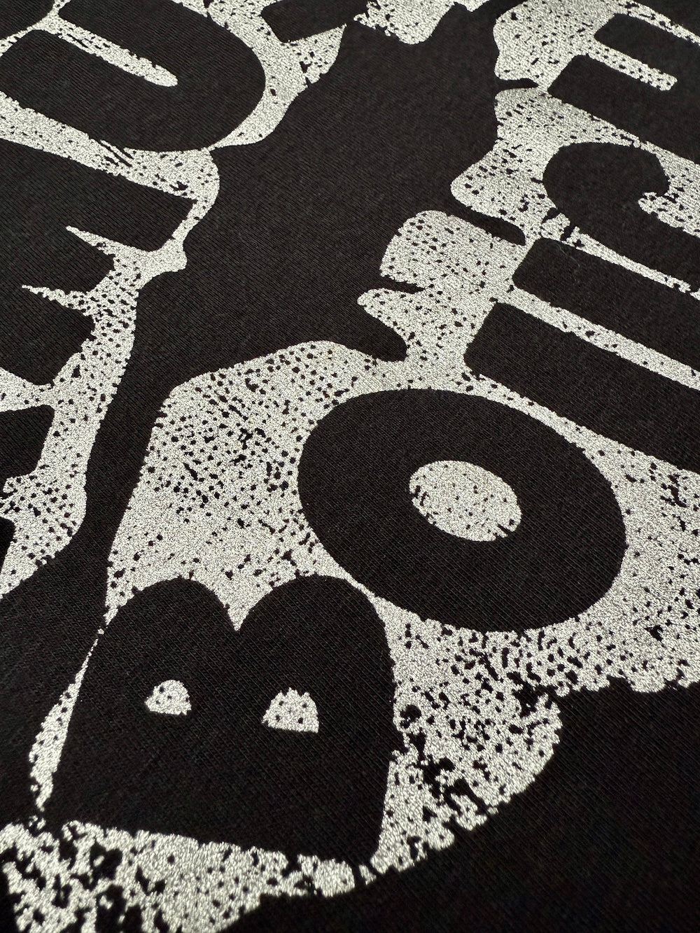 Amuse Bouche Lips Long Sleeve T-Shirt Black Silver