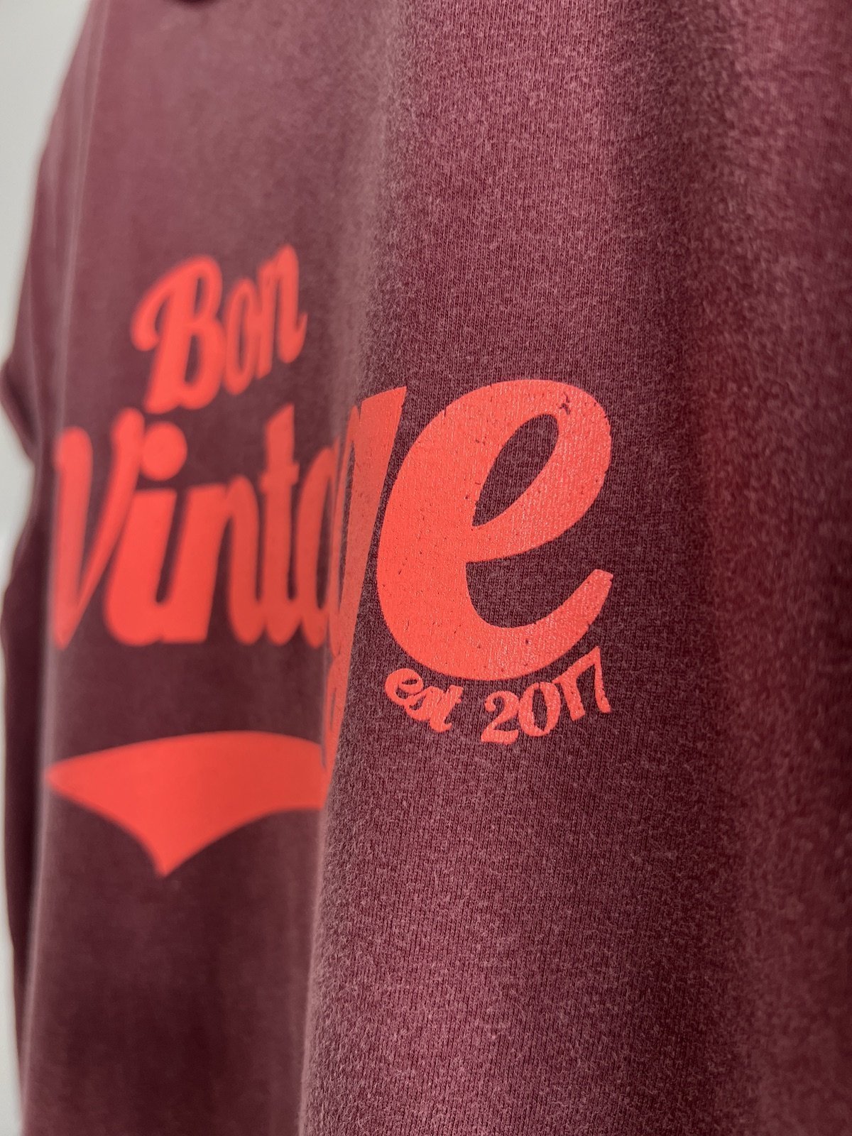 Bon Vintage retro stone wash burgundy neon coral | fwp by rae