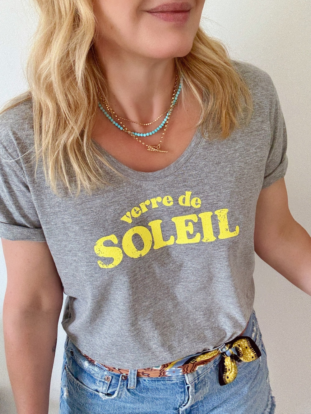 Verre De Soleil Tee Marl Grey