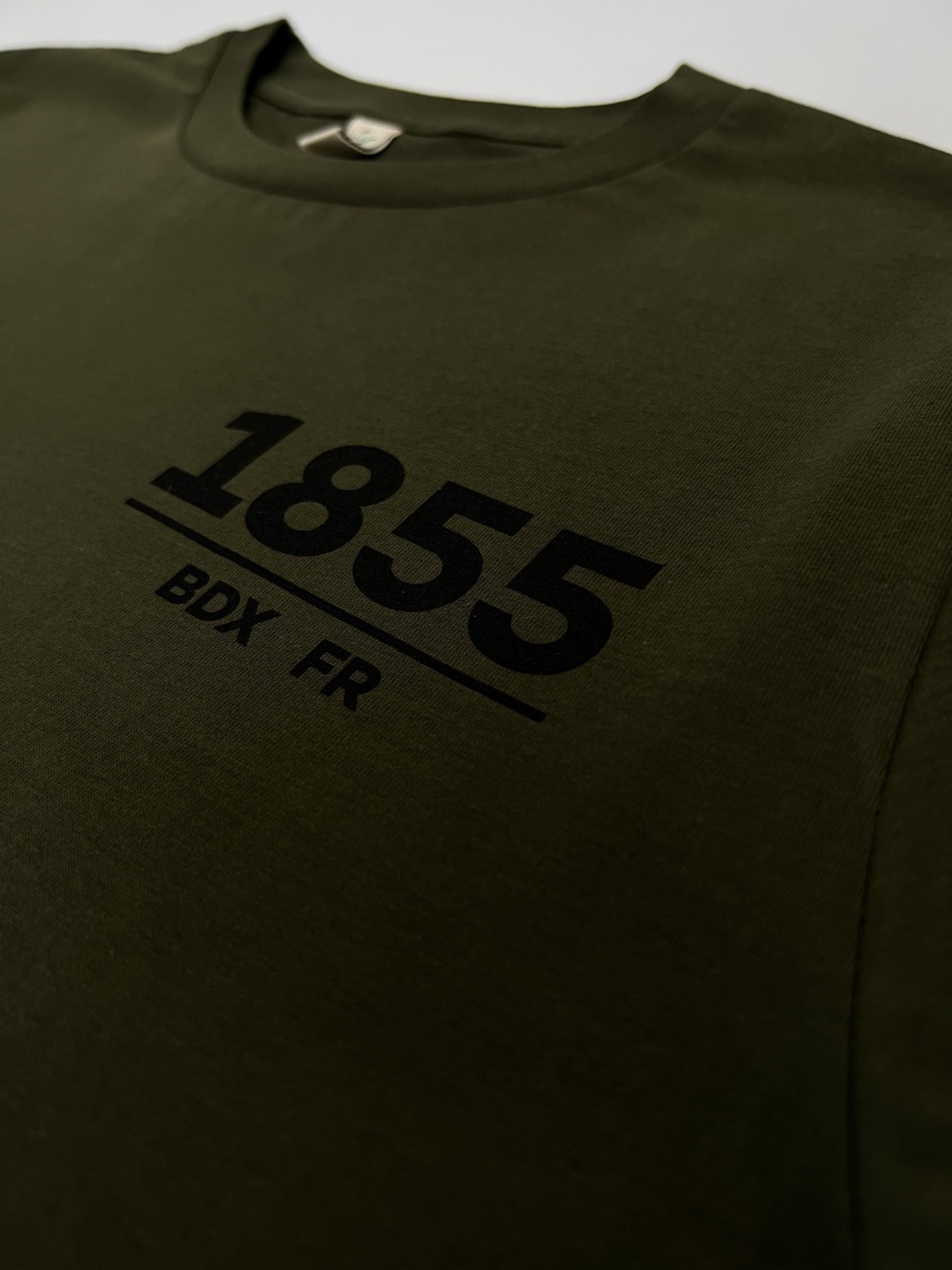 1855 mens t-shirt moss green | fwp by rae