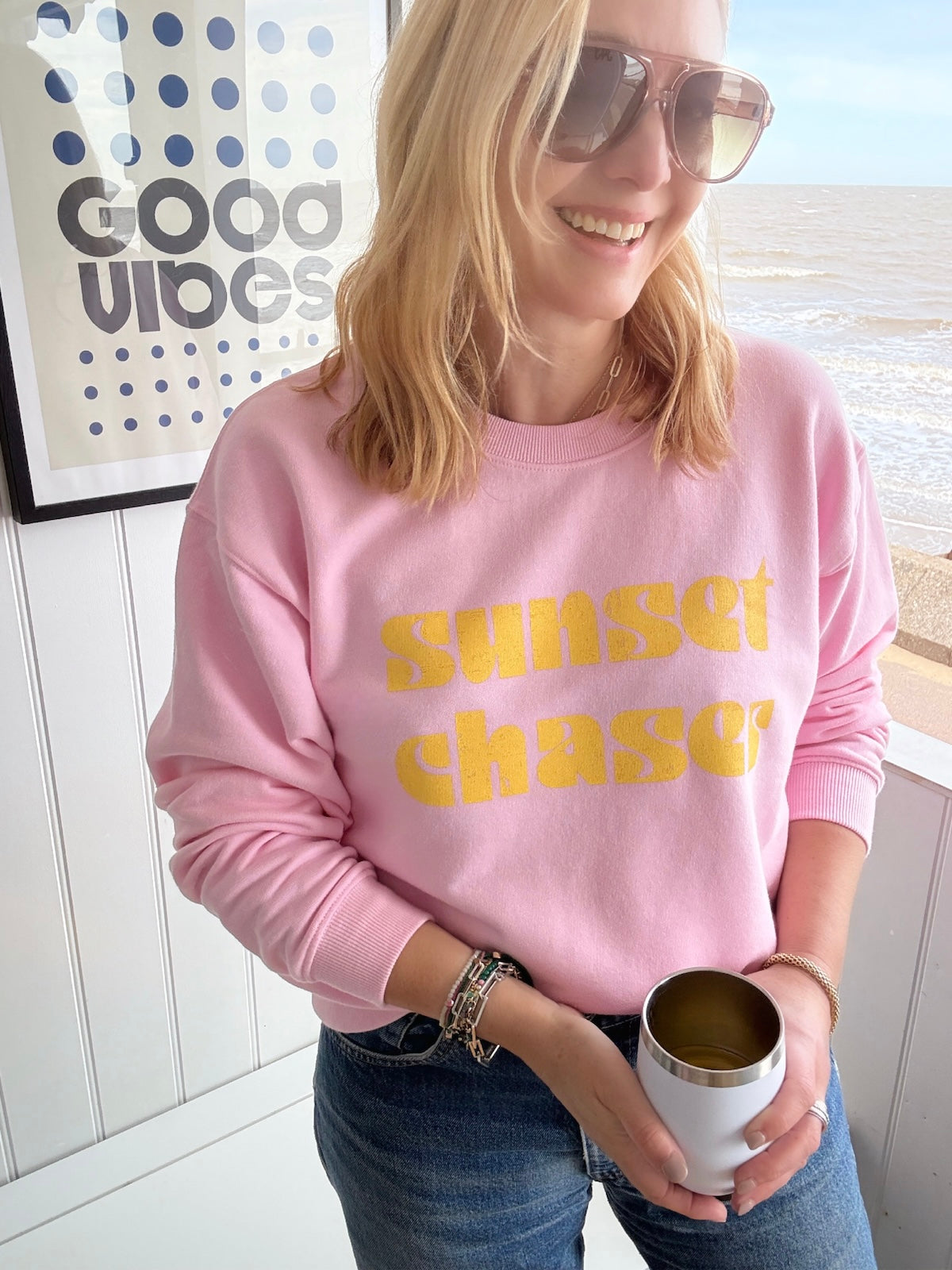 Sunset Chaser Pink Sweatshirt