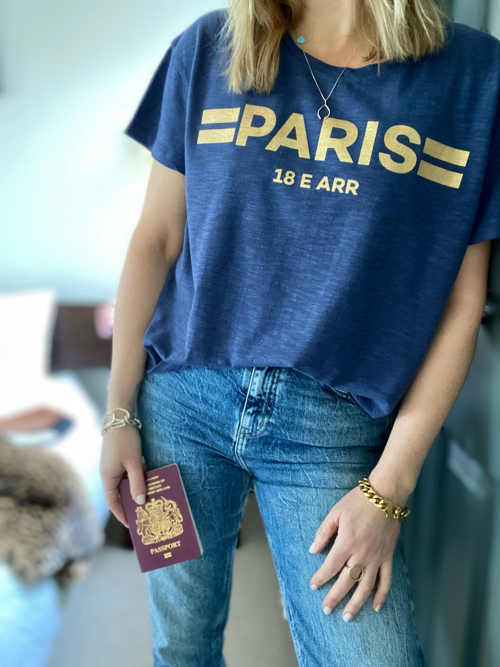 PARIS tee navy