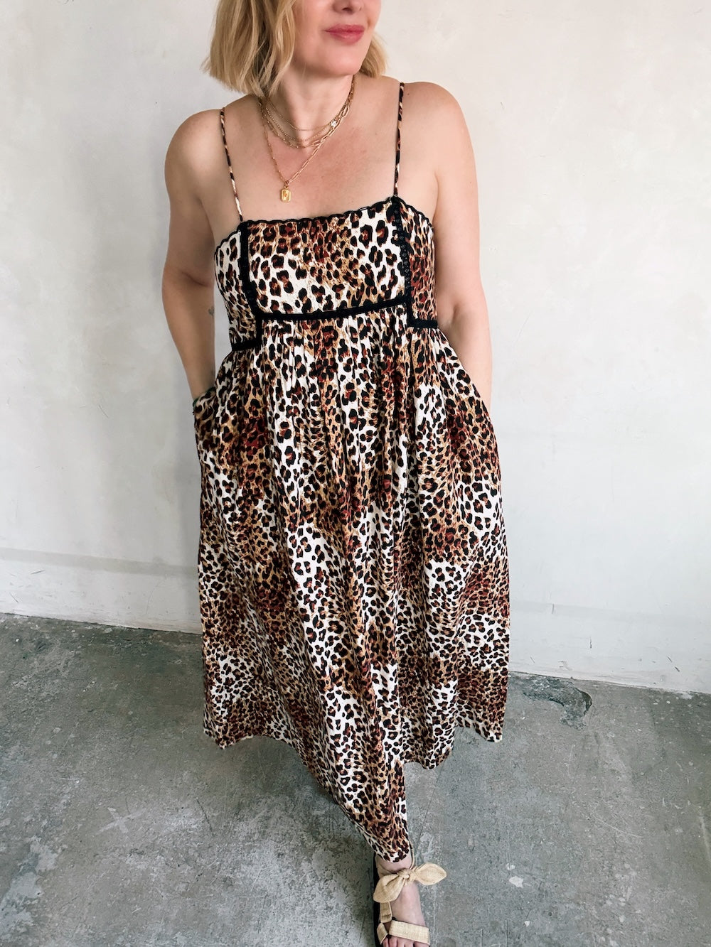 Florence Maxi Dress Leopard