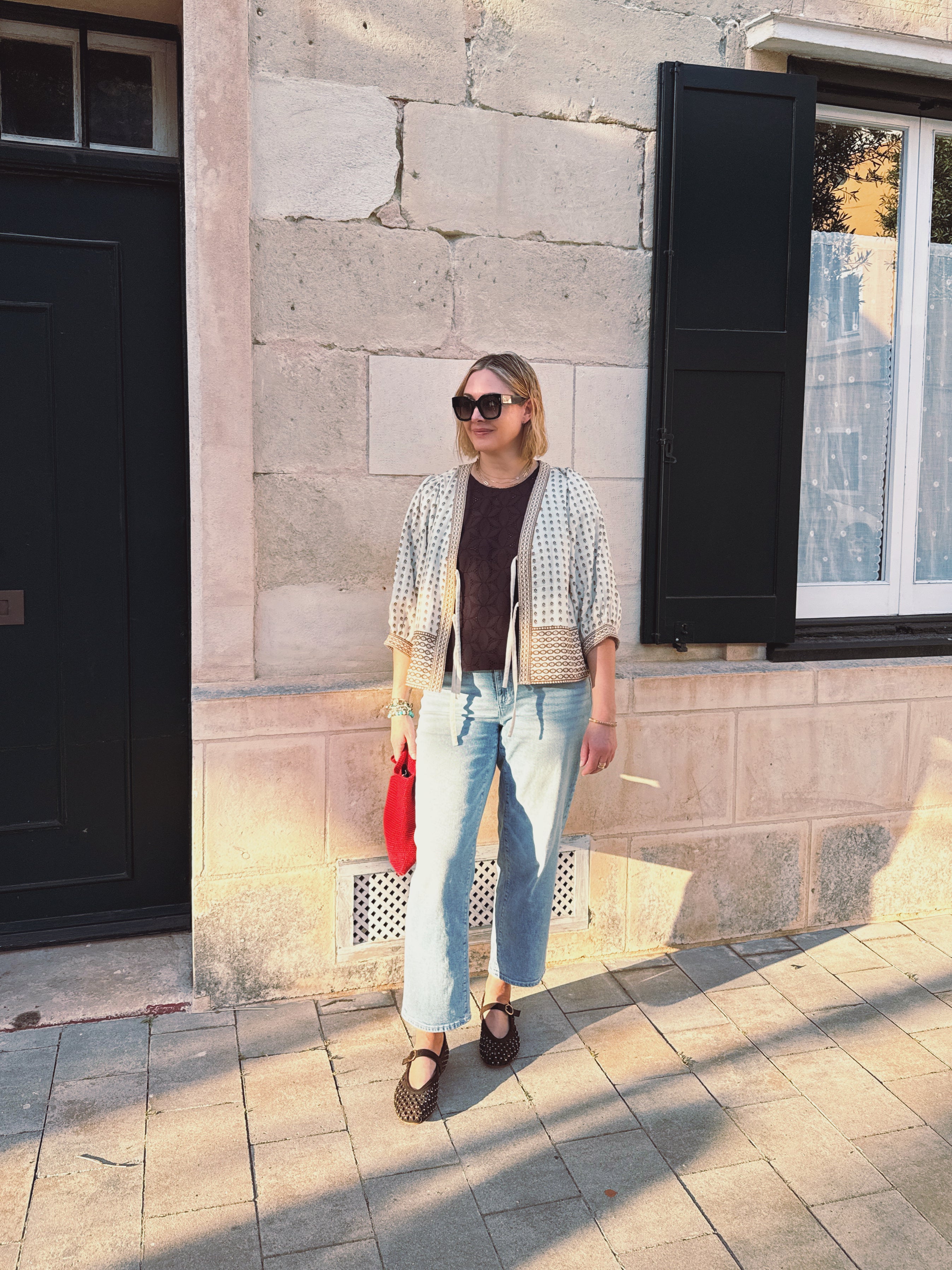 Hazel Cropped Puff Sleeved Jacket