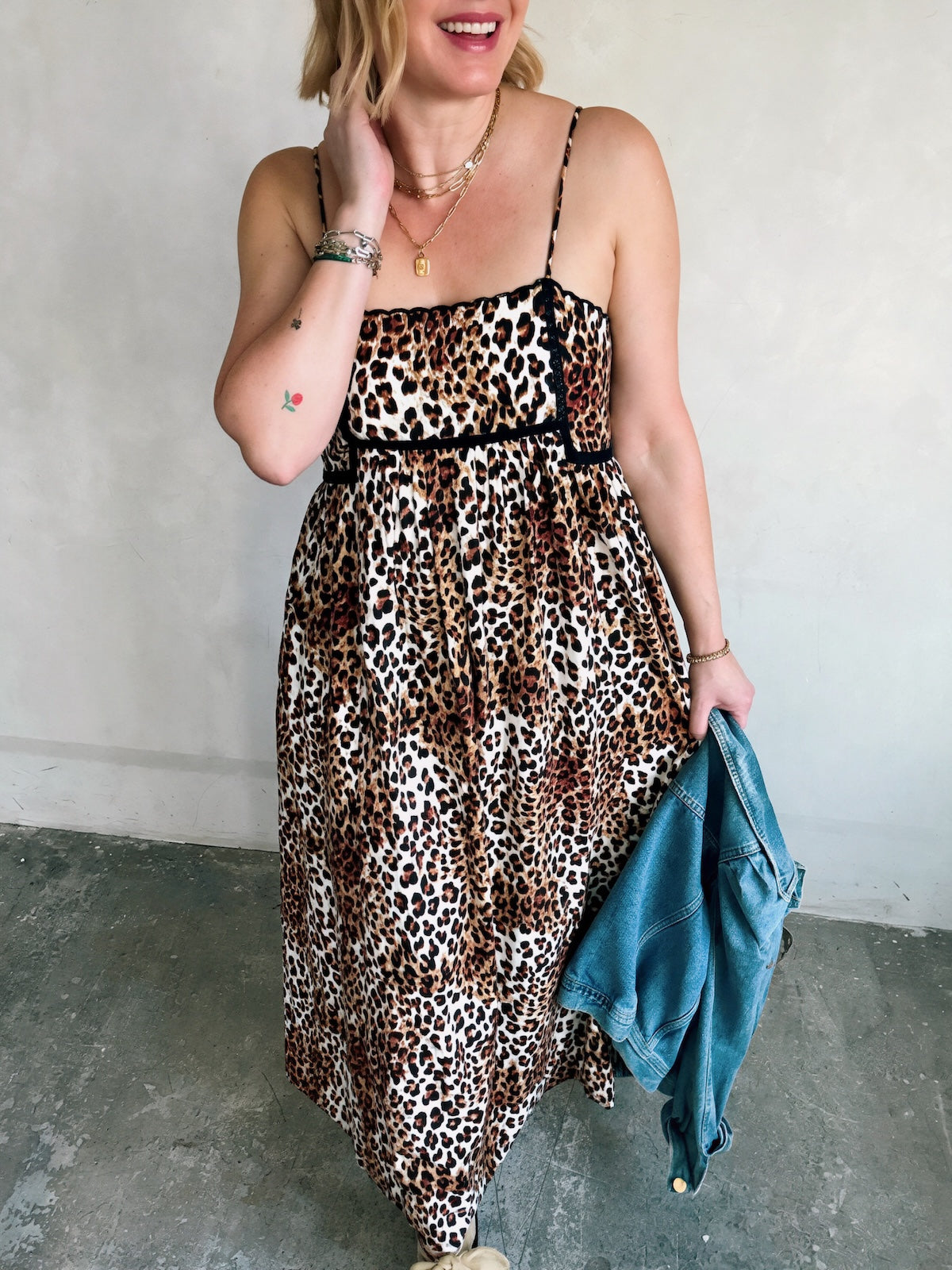 Florence Maxi Dress Leopard