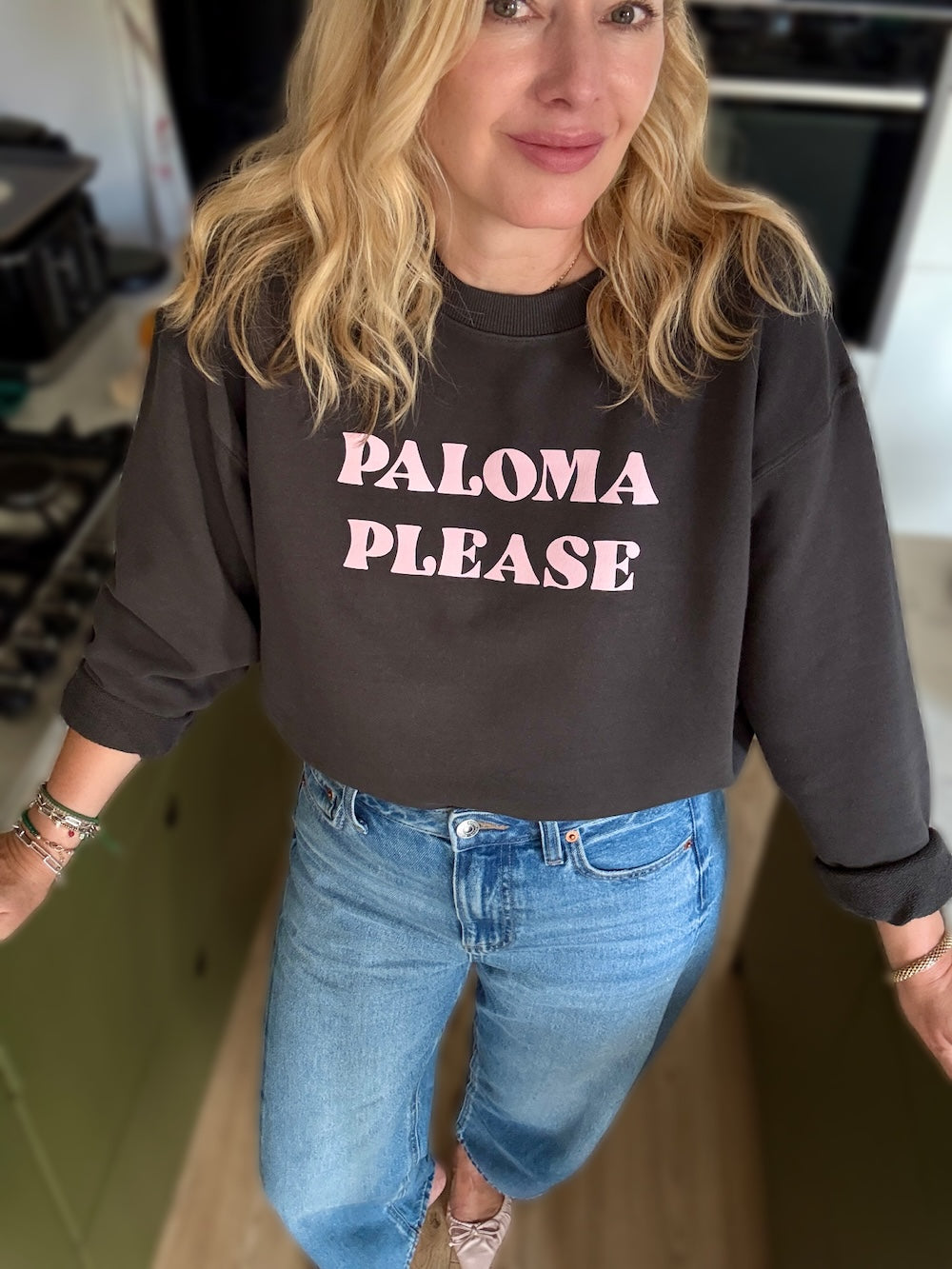 Paloma Please Sweatshirt Woodland Grey Pink