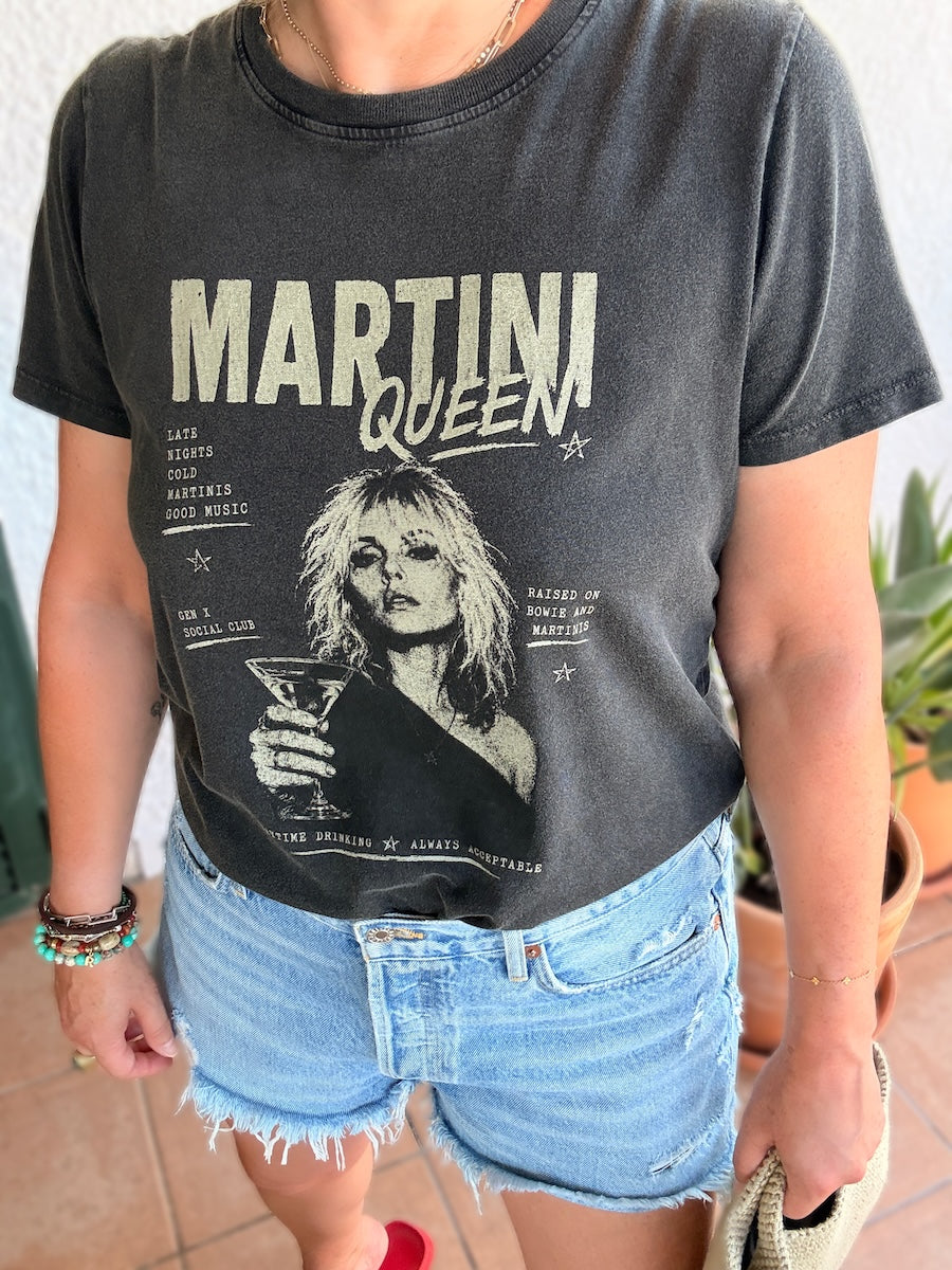Martini Queen Stone Wash Tee