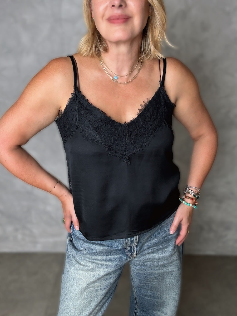Cassie Lace Camisole Black