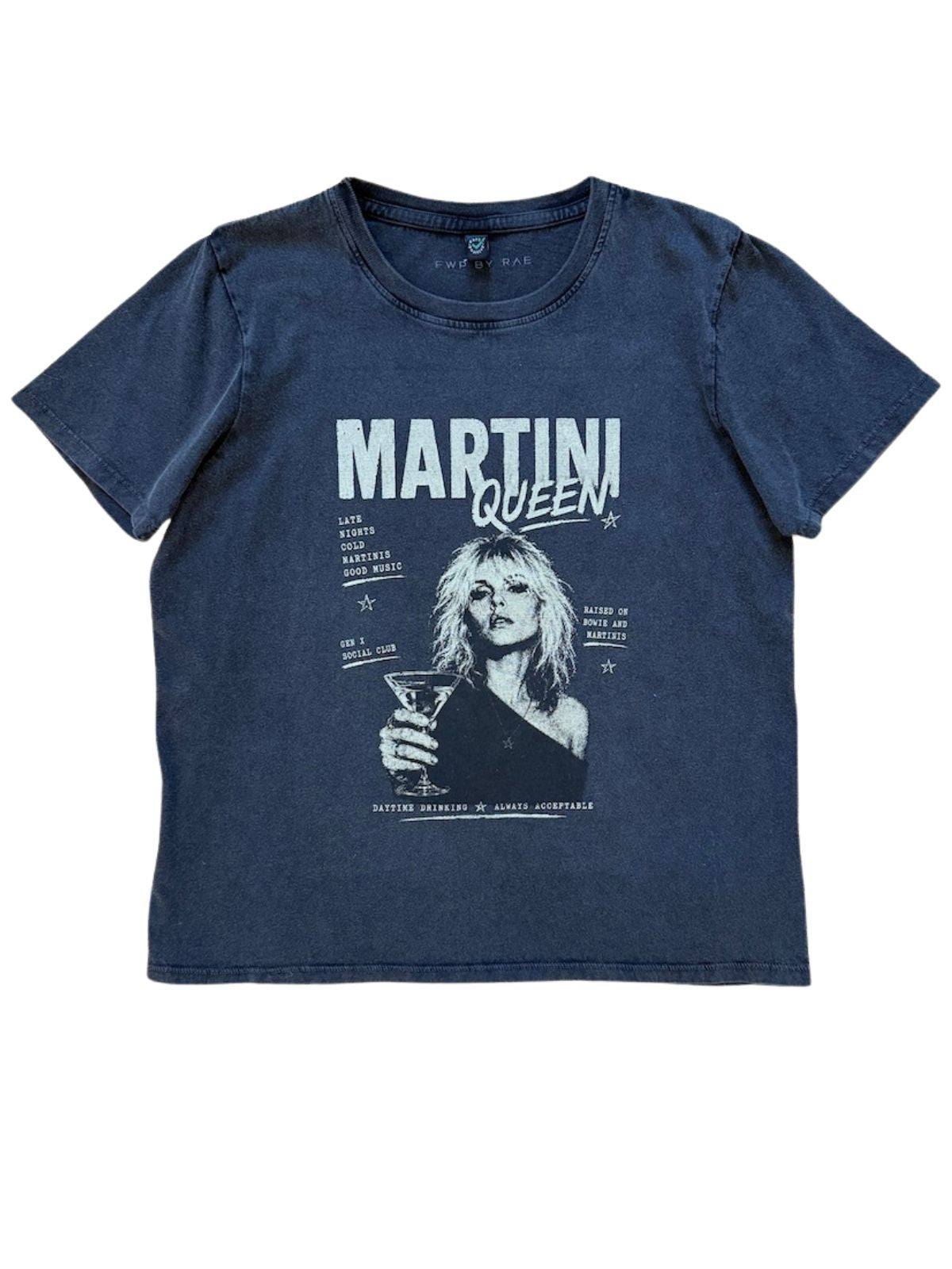 Martini Queen Stone Wash Tee