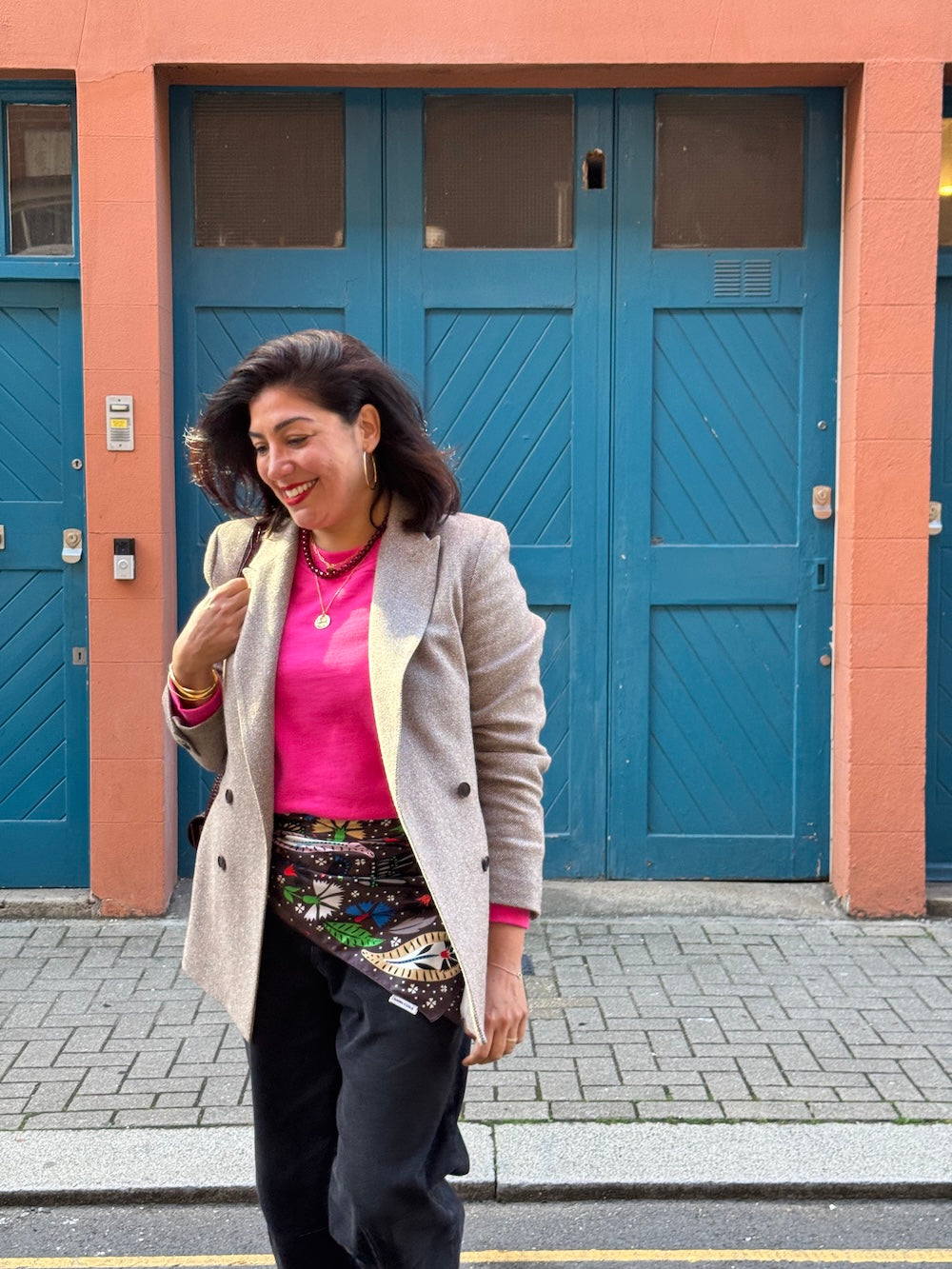 Dylan Raglan Sweatshirt Fuchsia Pink