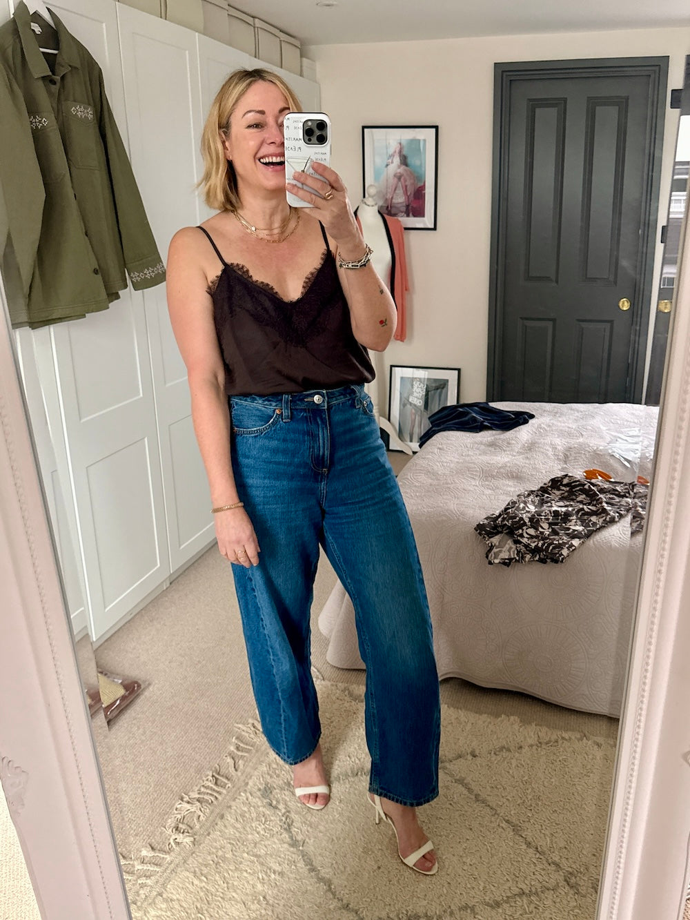 Cassie Lace Camisole Chocolate Brown