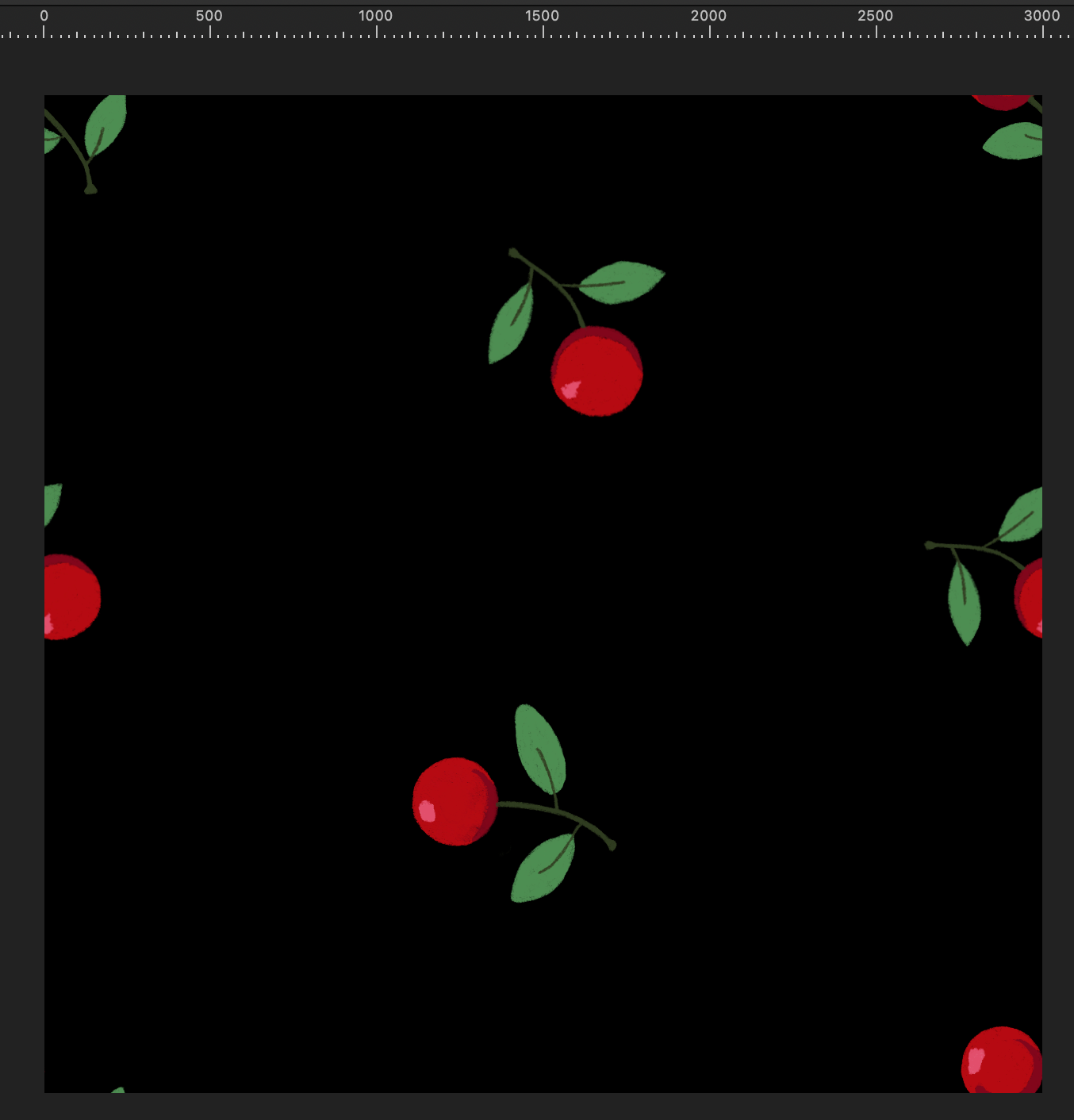 Cara Wrap Blouse with Shirred Cuff Cherry Print