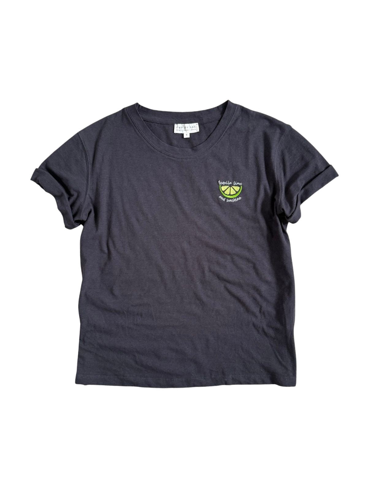 Tequila Lime Sunshine Embroidered T-Shirt