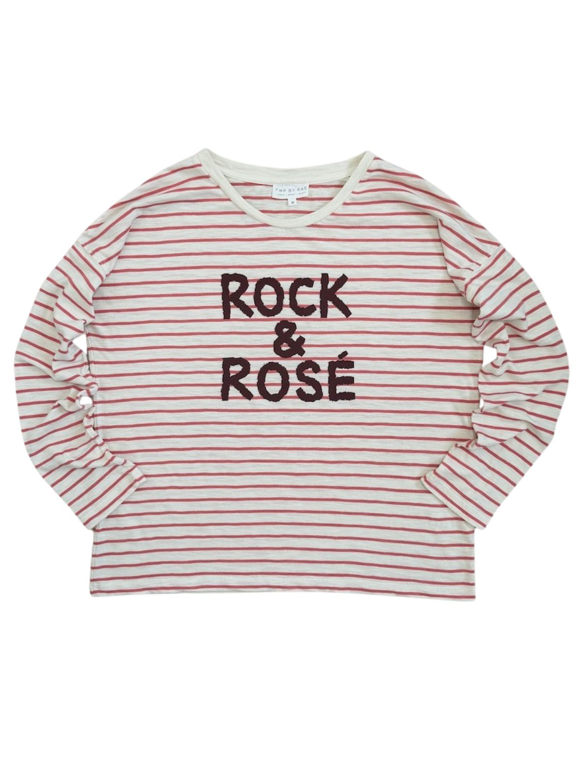 Rock and Rosé Stripe Long Sleeve Top