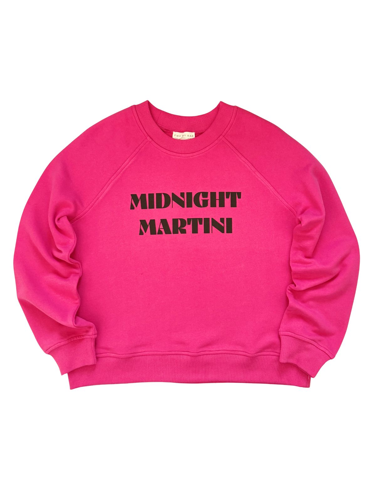 Midnight Martini Sweatshirt Fuchsia Pink Chocolate