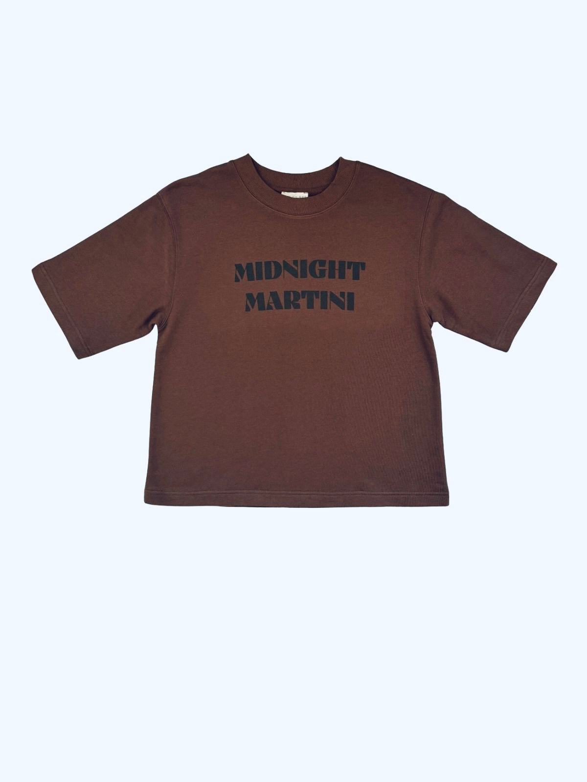 Midnight Martini Short Sleeve Sweatshirt Brown