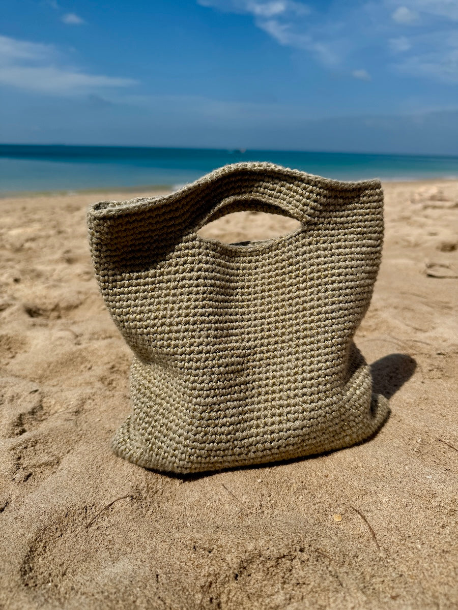 Knitted Gold Grab Bag