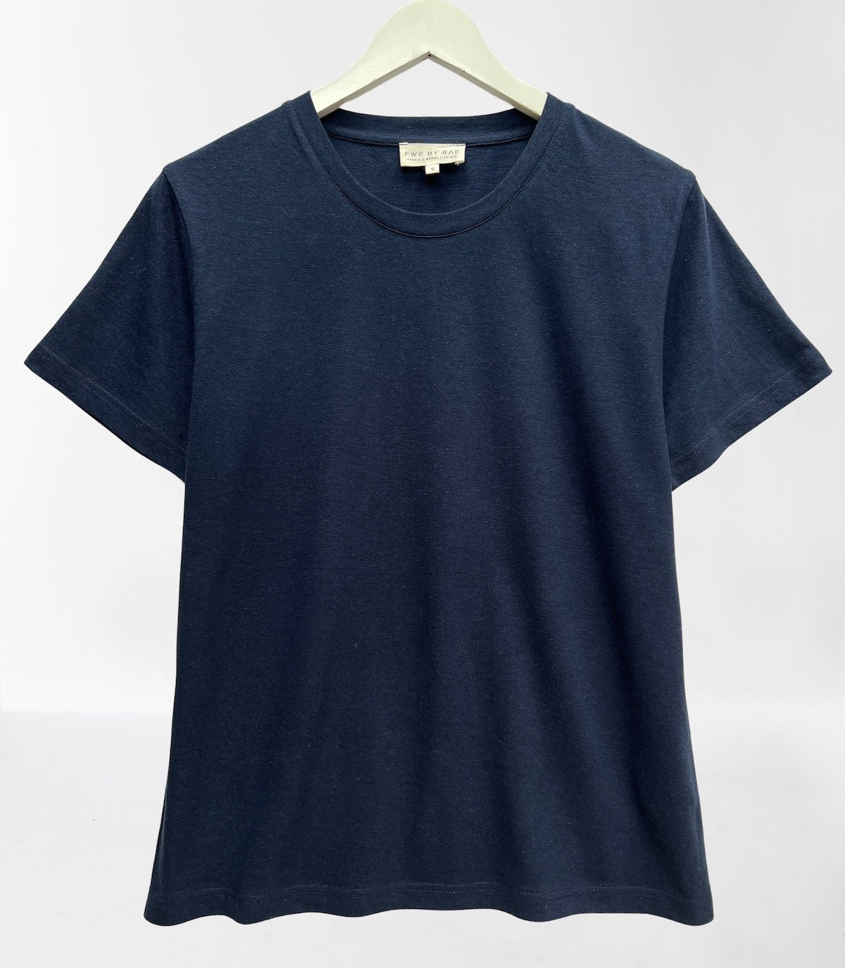 Margot Linen Cotton blend Navy T-Shirt