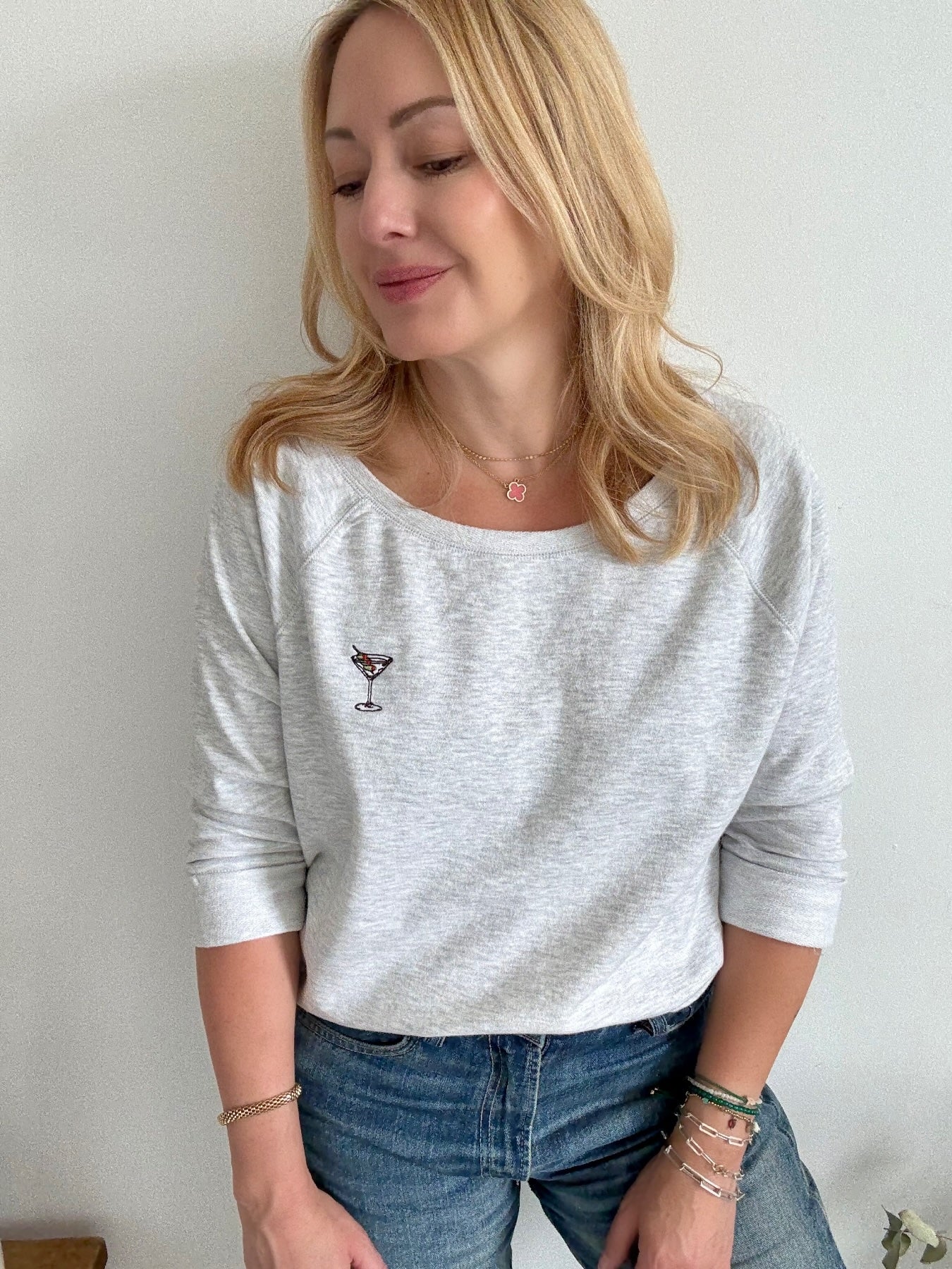 Martini Mini Embroidered Sweatshirt