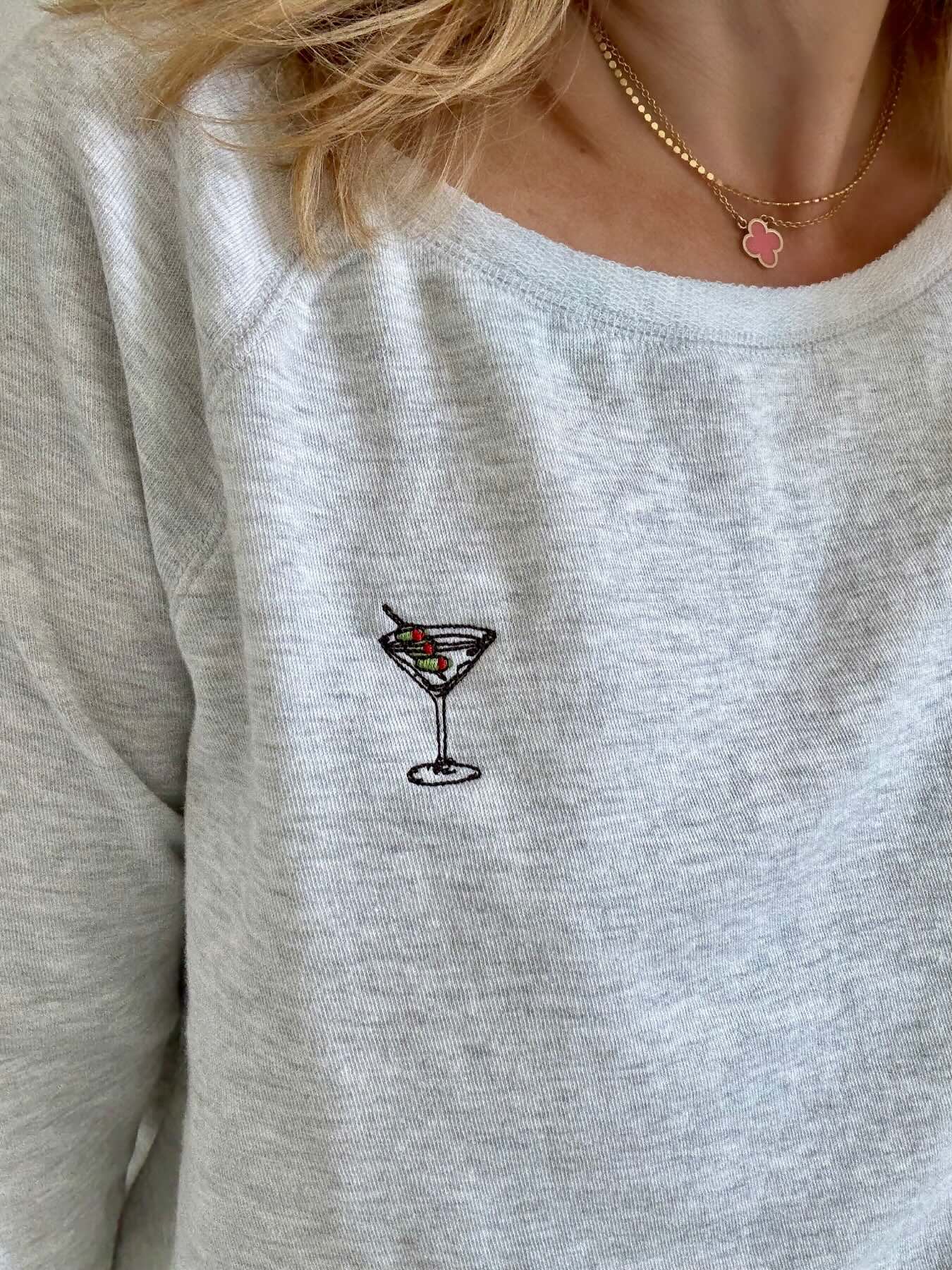 Martini Mini Embroidered Sweatshirt