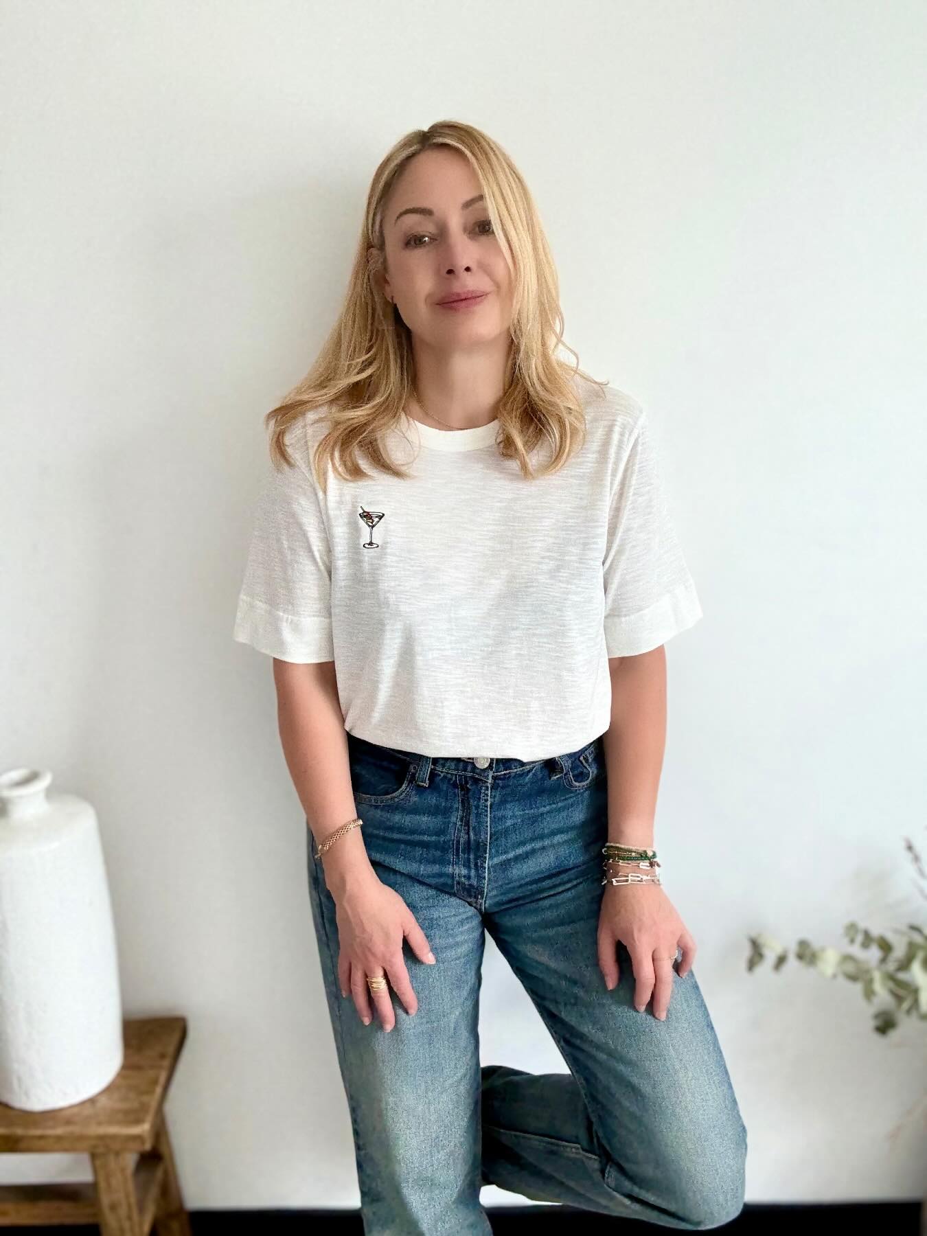 Martini Mini Embroidered T-Shirt
