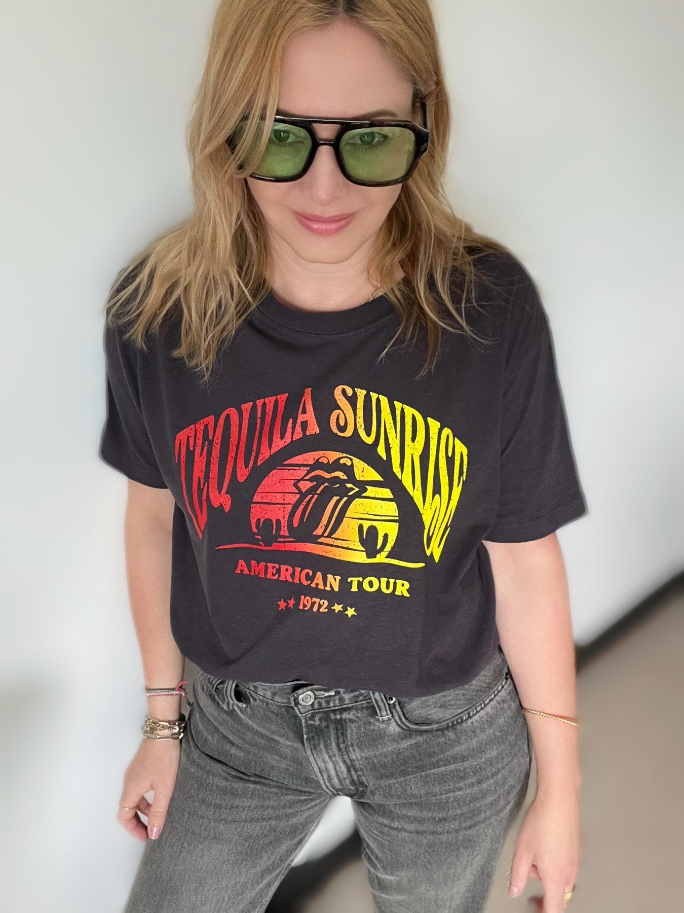 Tequila Sunrise Tour T-shirt grey | fwp by rae