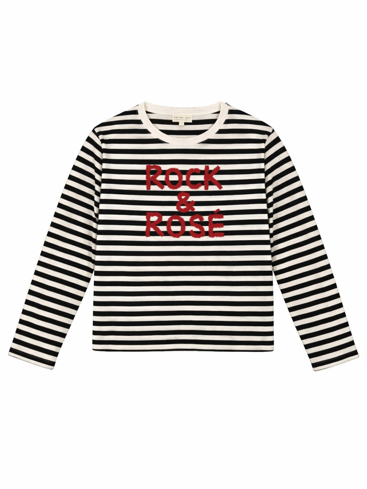 Rock and Rosé Black stripe Long Sleeve top