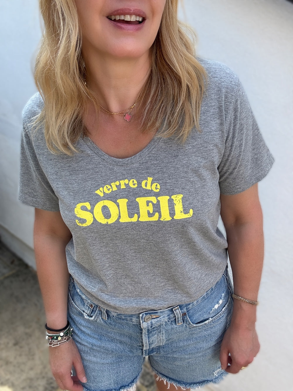 Verre De Soleil Tee Marl Grey