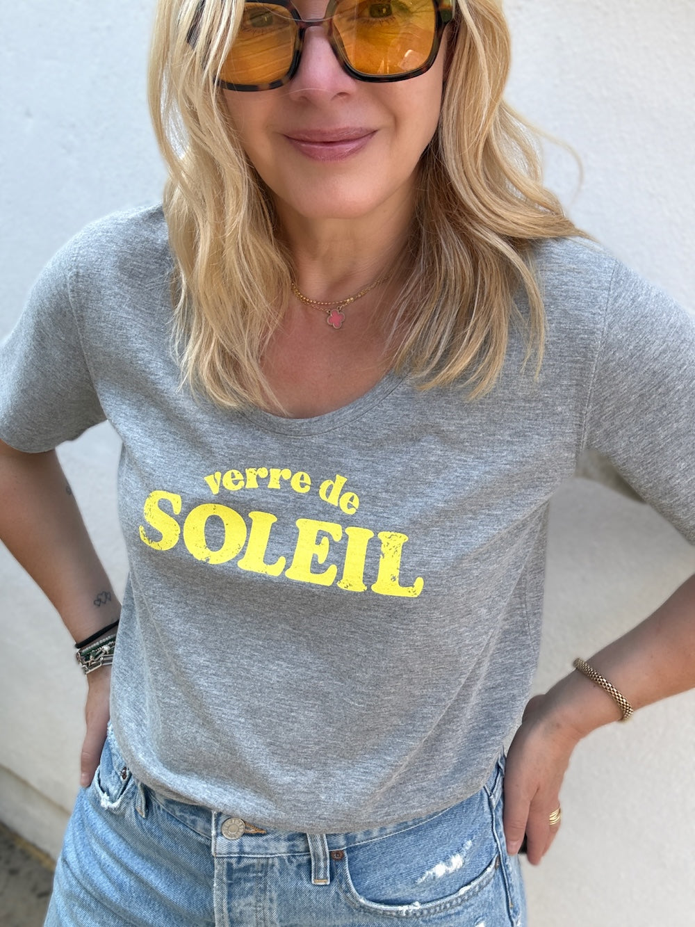 Verre De Soleil Tee Marl Grey