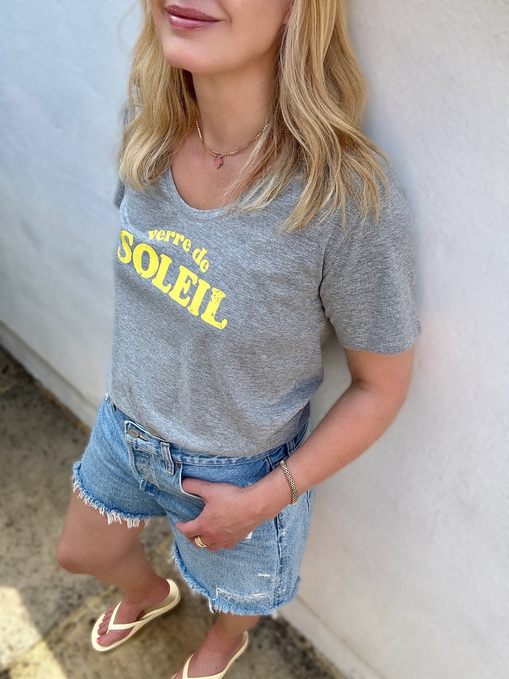 Verre De Soleil Tee Marl Grey