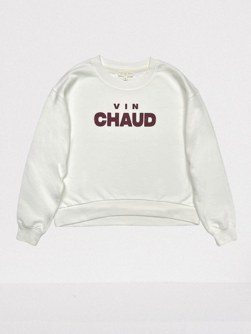 vin chaud sweatshirt winter white | fwp by rae