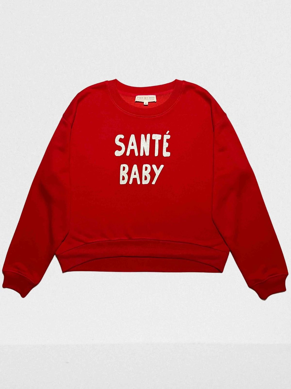 Santé baby red sweatshirt | fwp by rae | Christmas sweatshirt