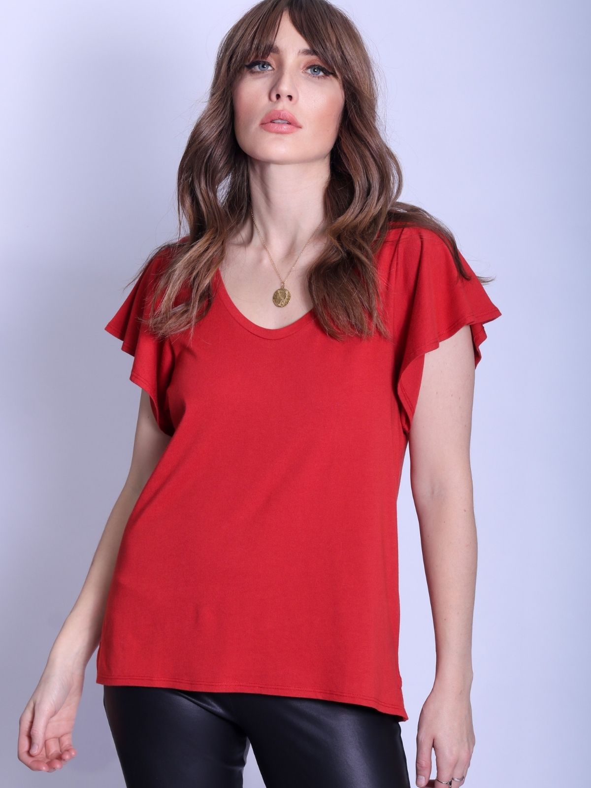 angel sleeve t-shirt v neck | fwp by rae