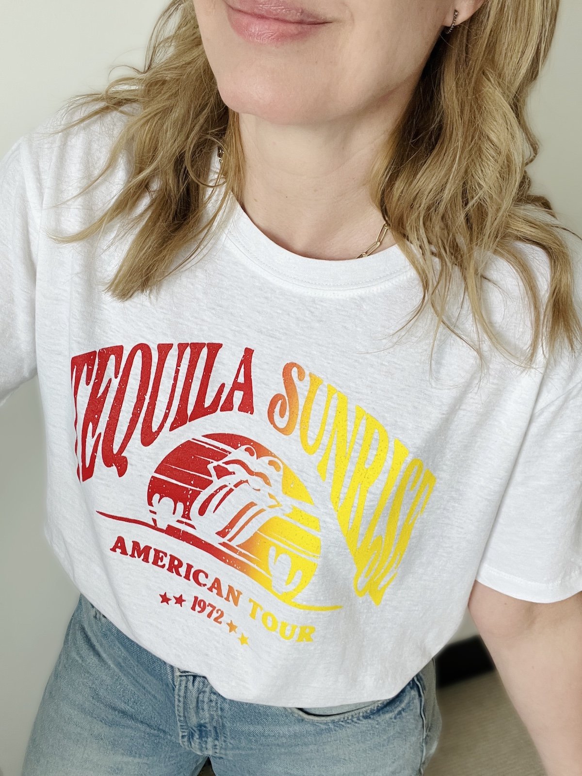 Tequila Sunrise Tour T-shirt White | fwp by rae